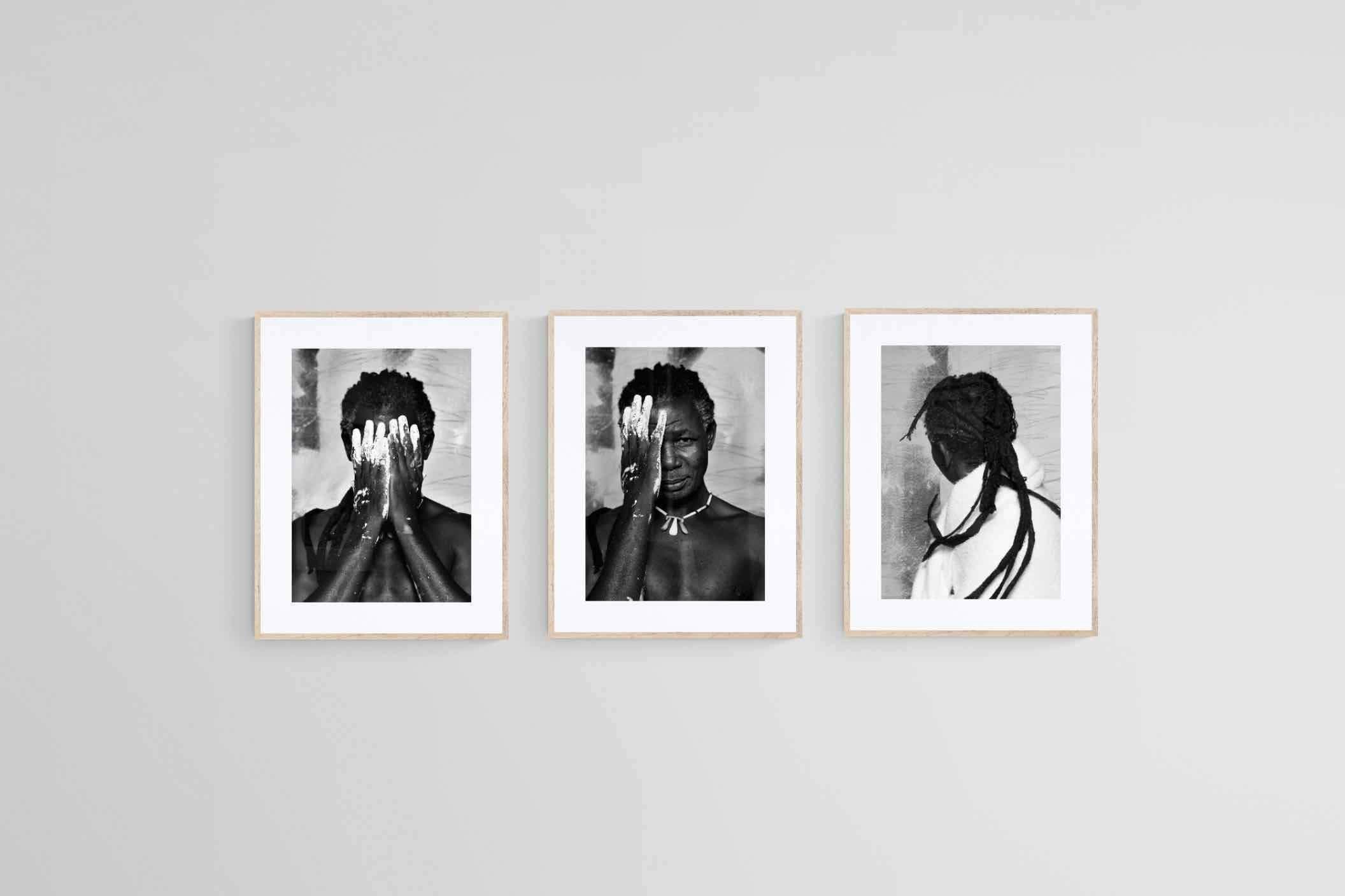 Artist Set-Wall_Art-45 x 60cm (x3)-Framed Print-Wood-Pixalot