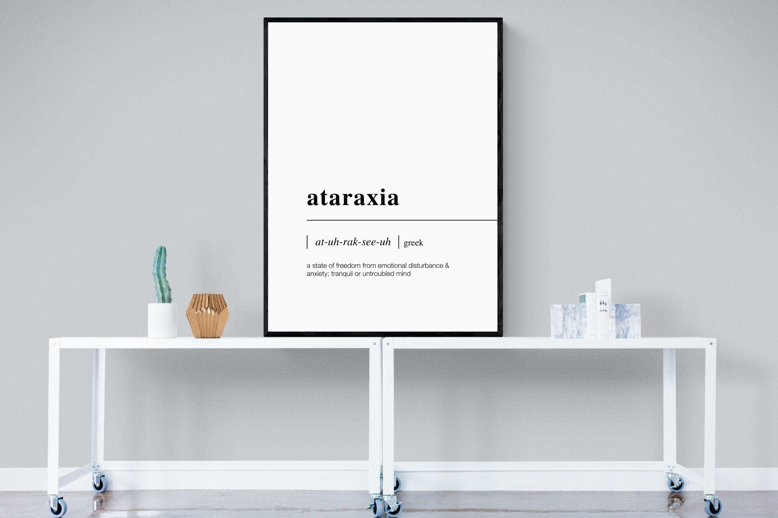 Ataraxia-Wall_Art-90 x 120cm-Mounted Canvas-Black-Pixalot