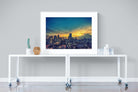 Joburg Sunrise-Wall_Art-120 x 90cm-Framed Print-White-Pixalot