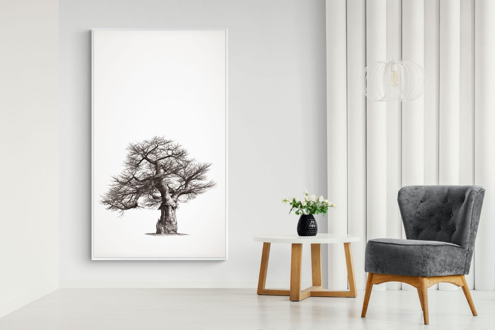 Baobab Legacy #1-Wall_Art-130 x 220cm-Mounted Canvas-White-Pixalot