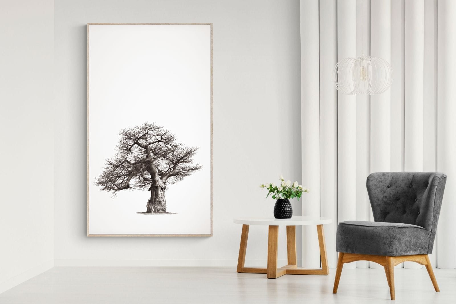 Baobab Legacy #1-Wall_Art-130 x 220cm-Mounted Canvas-Wood-Pixalot