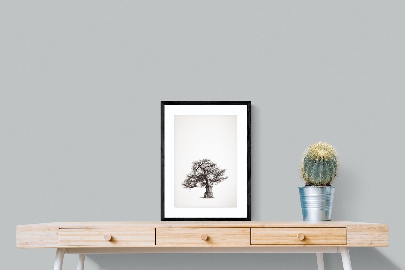 Baobab Legacy #1-Wall_Art-45 x 60cm-Framed Print-Black-Pixalot