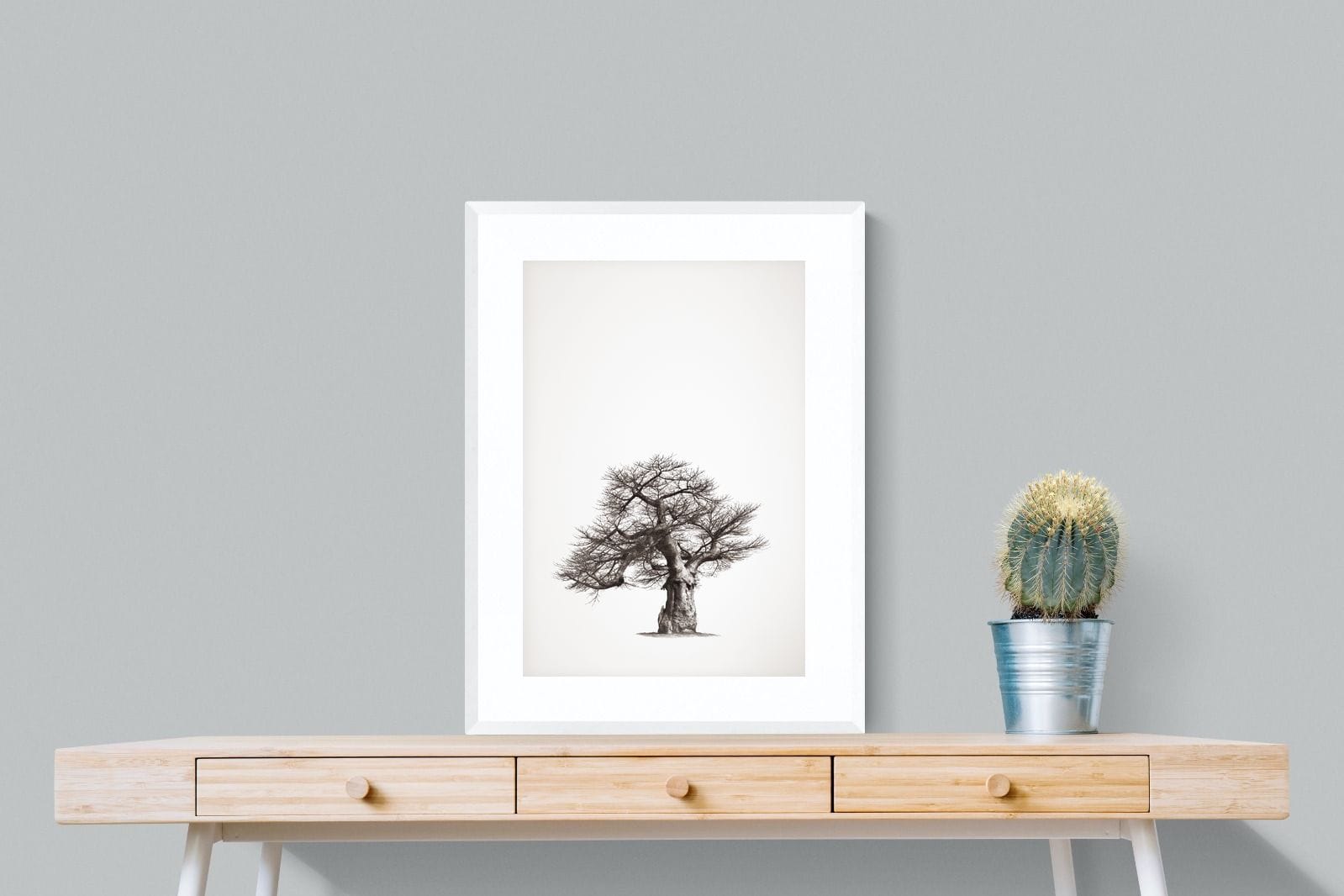 Baobab Legacy #1-Wall_Art-60 x 80cm-Framed Print-White-Pixalot