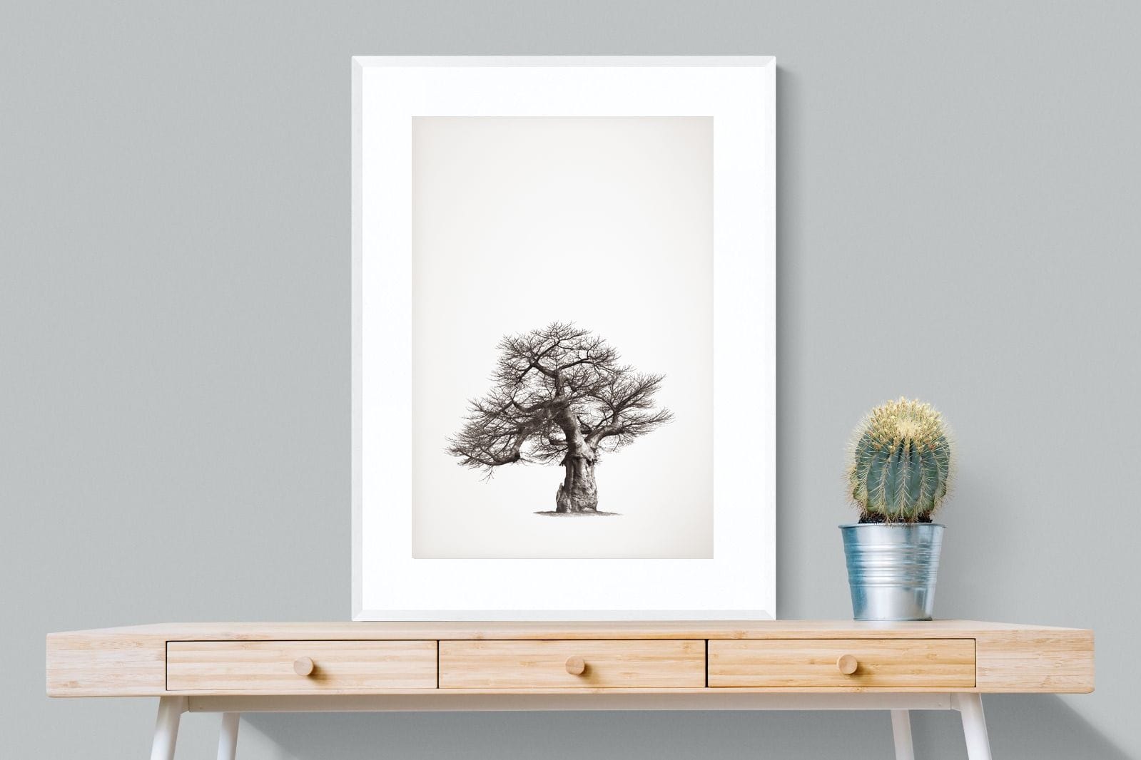 Baobab Legacy #1-Wall_Art-75 x 100cm-Framed Print-White-Pixalot