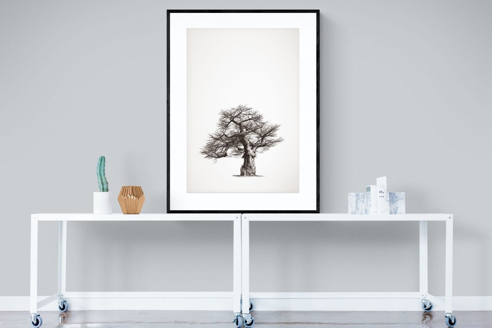 Baobab Legacy #1-Wall_Art-90 x 120cm-Framed Print-Black-Pixalot