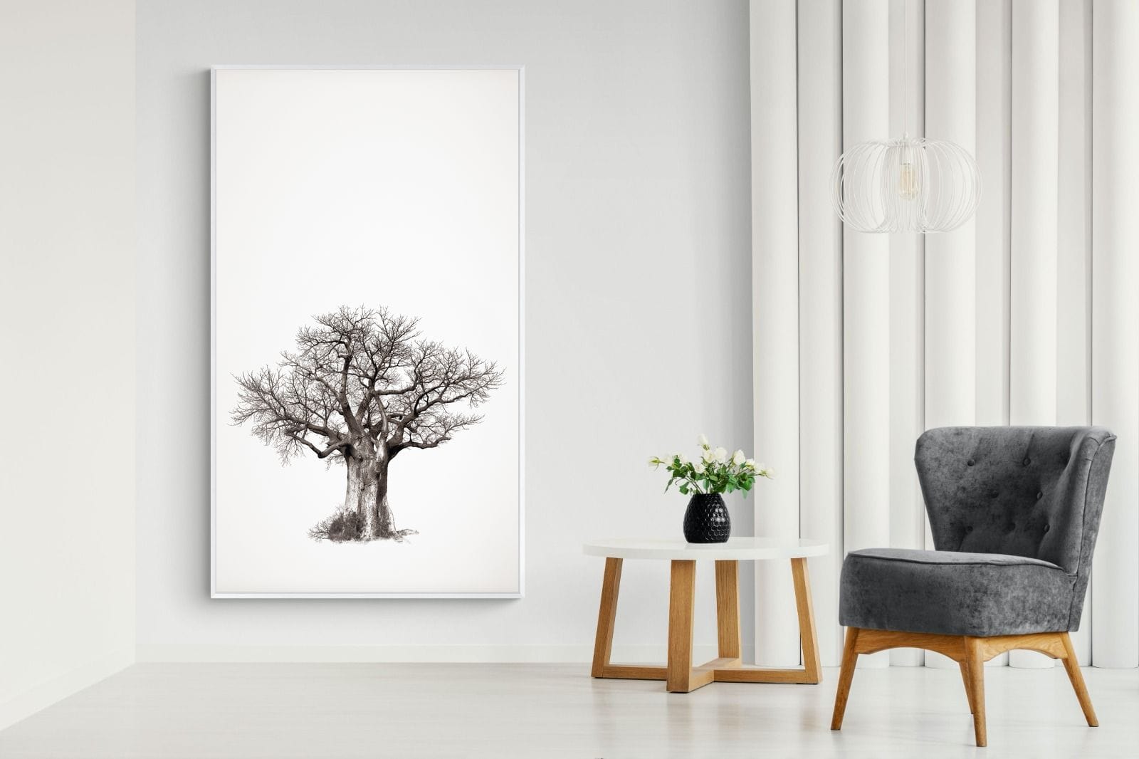 Baobab Legacy #4-Wall_Art-130 x 220cm-Mounted Canvas-White-Pixalot