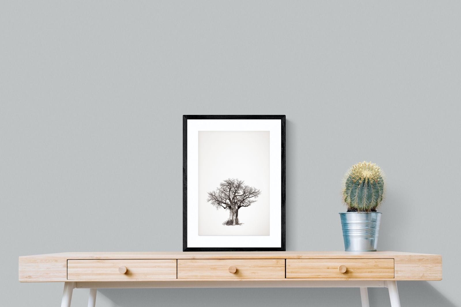 Baobab Legacy #4-Wall_Art-45 x 60cm-Framed Print-Black-Pixalot