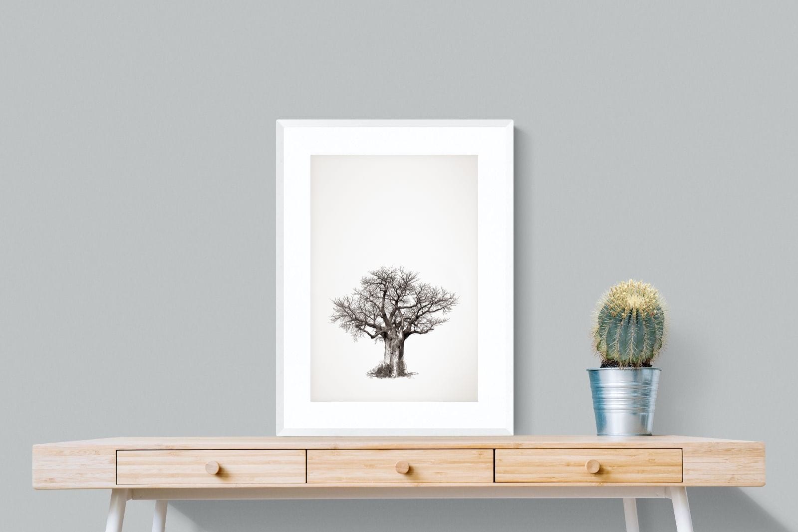Baobab Legacy #4-Wall_Art-60 x 80cm-Framed Print-White-Pixalot