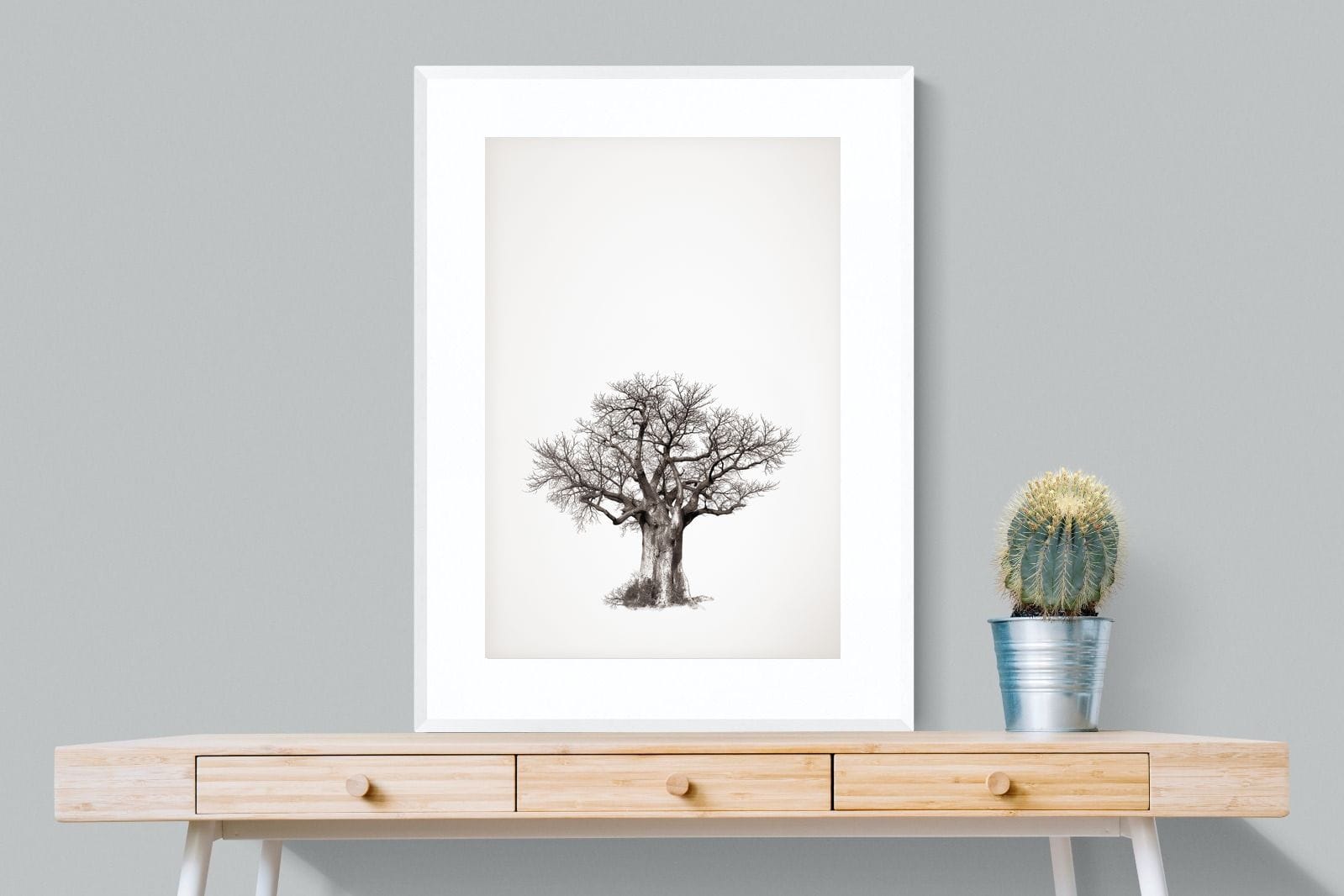 Baobab Legacy #4-Wall_Art-75 x 100cm-Framed Print-White-Pixalot