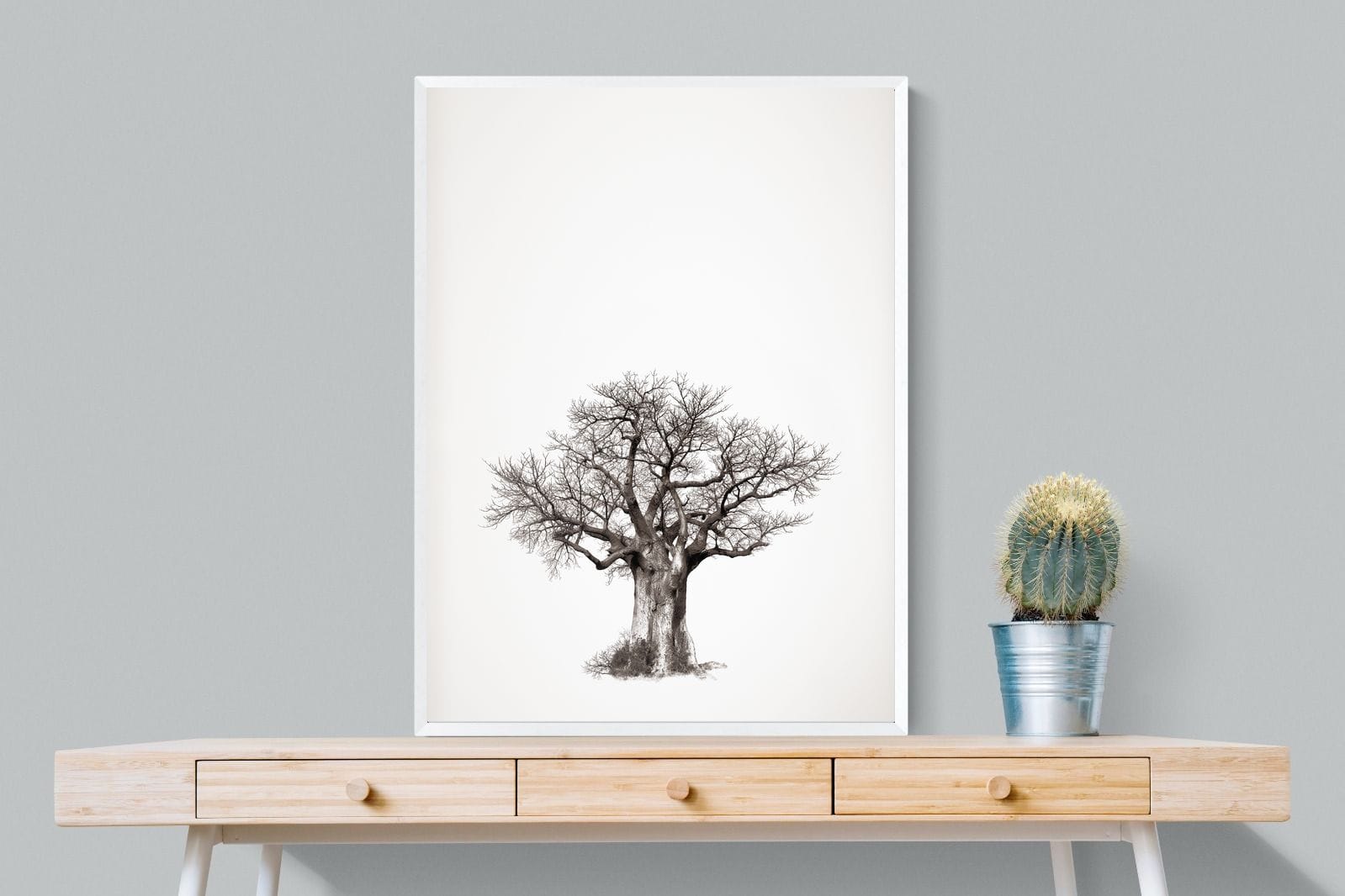 Baobab Legacy #4-Wall_Art-75 x 100cm-Mounted Canvas-White-Pixalot