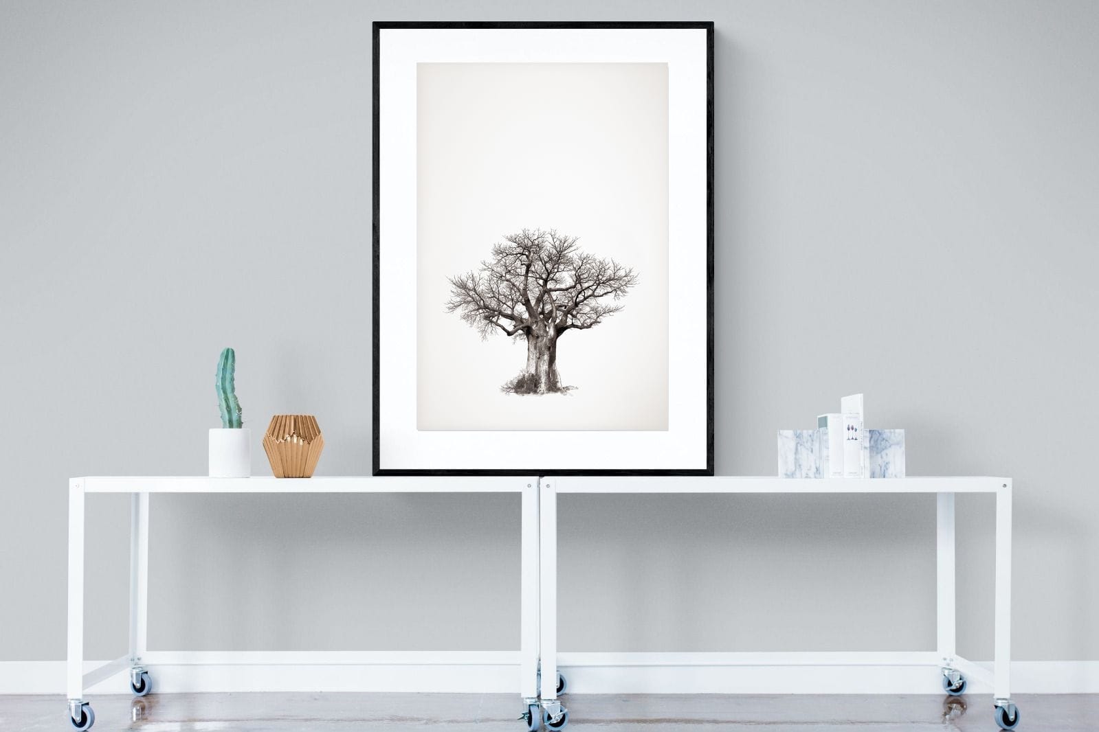 Baobab Legacy #4-Wall_Art-90 x 120cm-Framed Print-Black-Pixalot