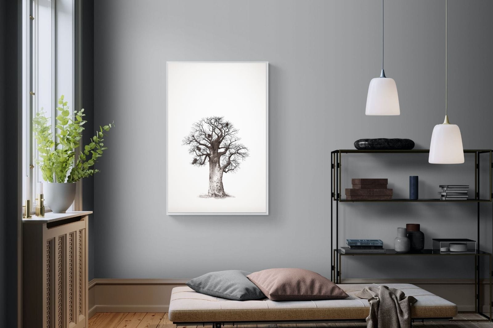 Baobab Legacy #5-Wall_Art-100 x 150cm-Mounted Canvas-White-Pixalot