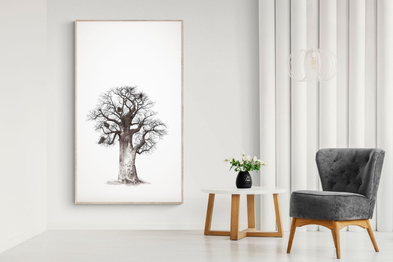 Baobab Legacy #5-Wall_Art-130 x 220cm-Mounted Canvas-Wood-Pixalot