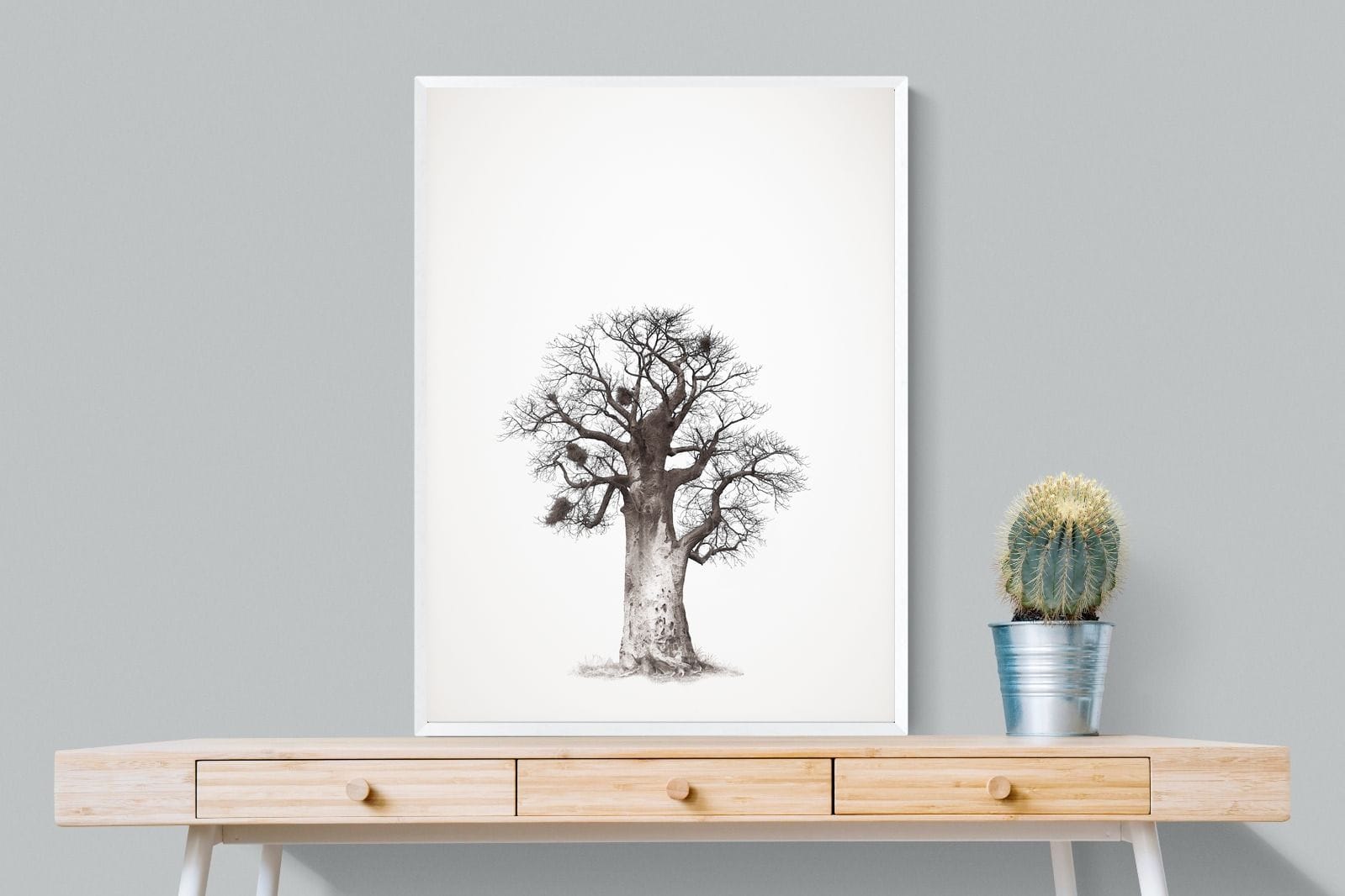 Baobab Legacy #5-Wall_Art-75 x 100cm-Mounted Canvas-White-Pixalot