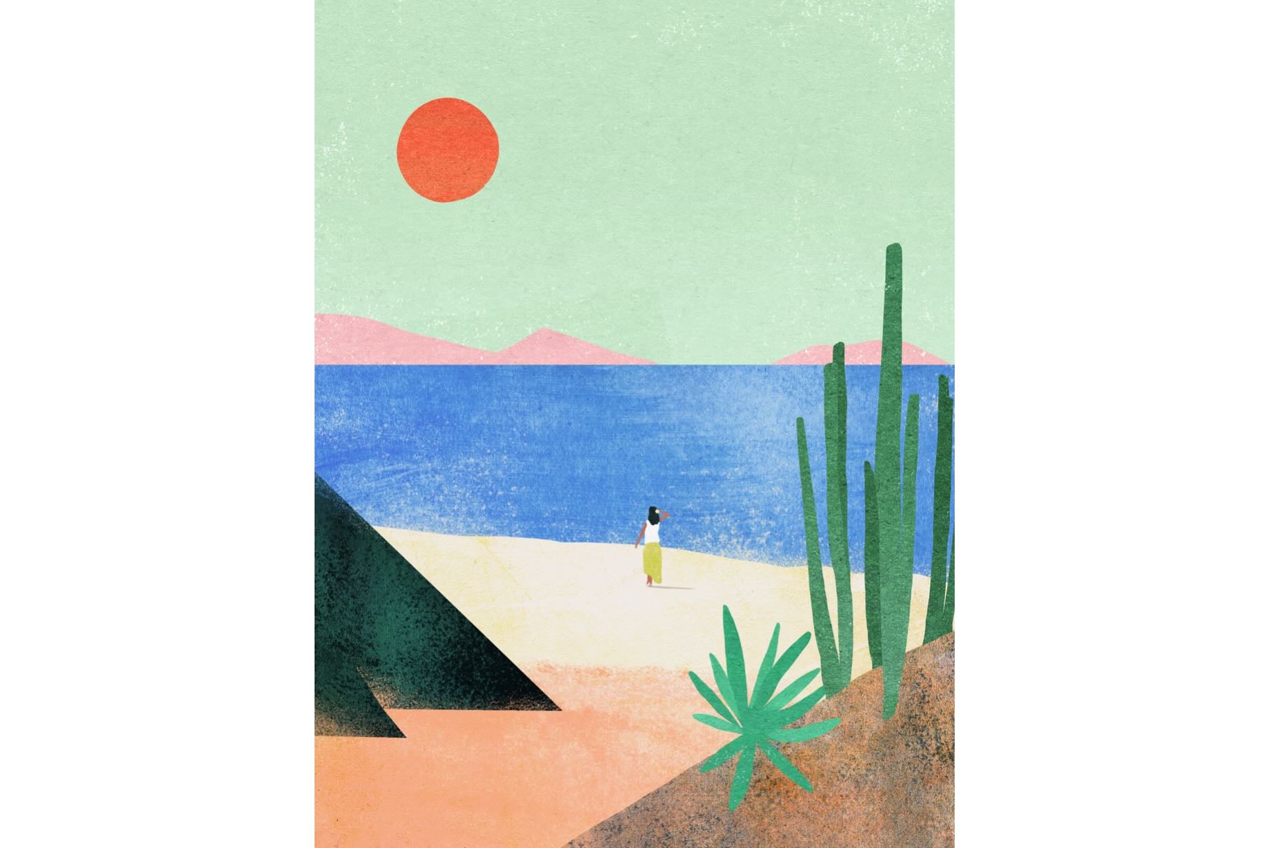 Beach Girl II-Wall_Art-Pixalot