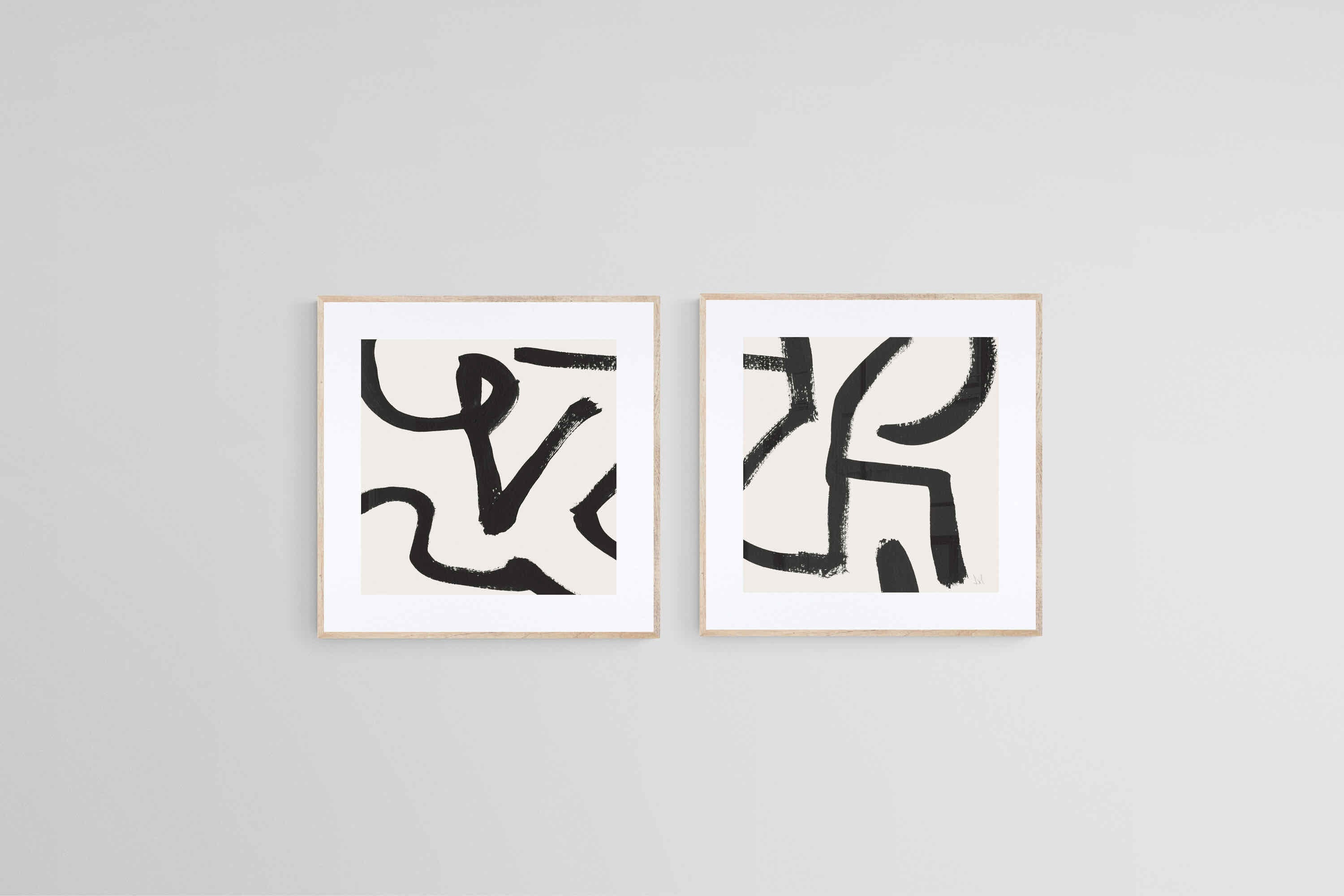 Berf Set-Wall_Art-50 x 50cm (x2)-Framed Print-Wood-Pixalot