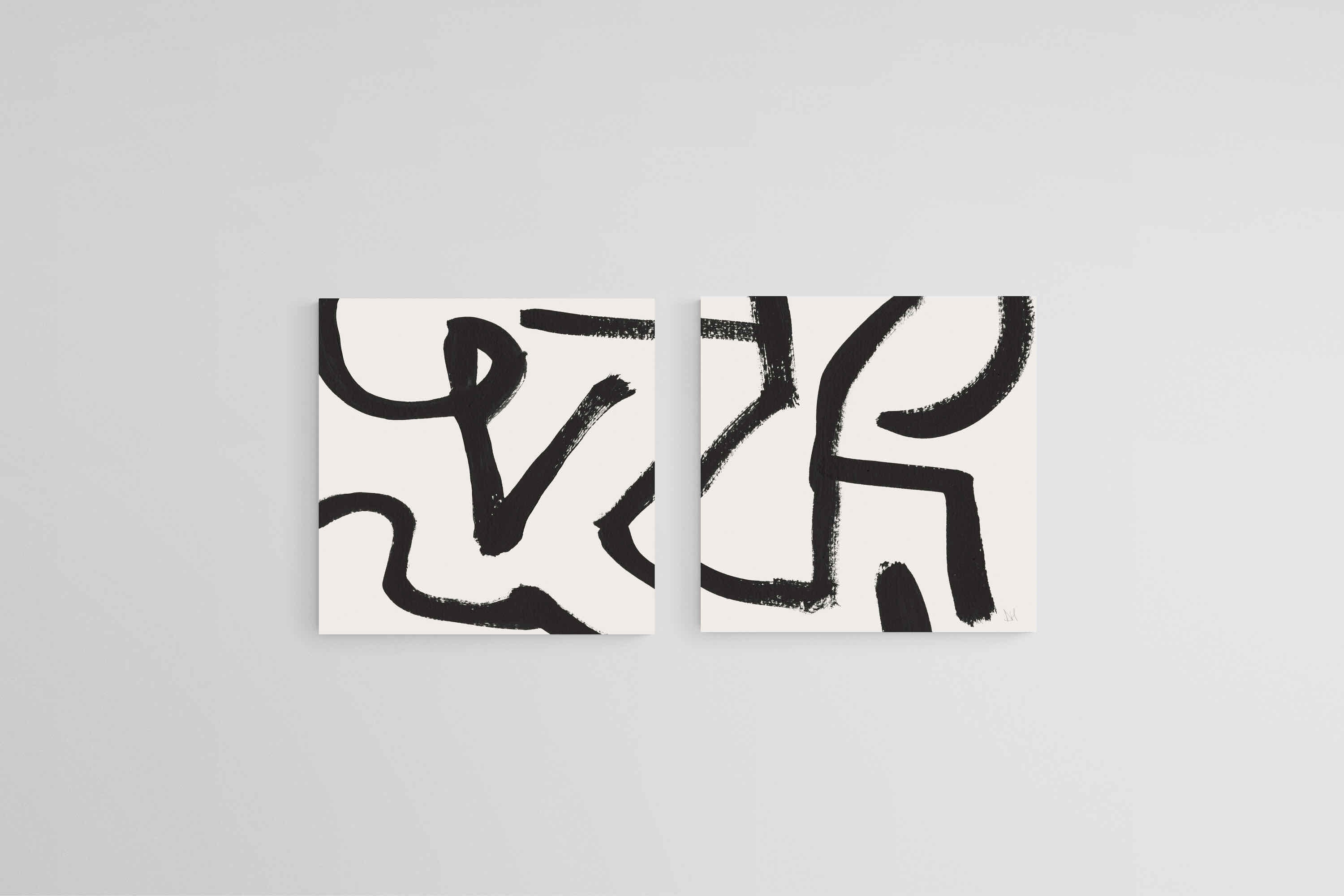 Berf Set-Wall_Art-50 x 50cm (x2)-Mounted Canvas-No Frame-Pixalot