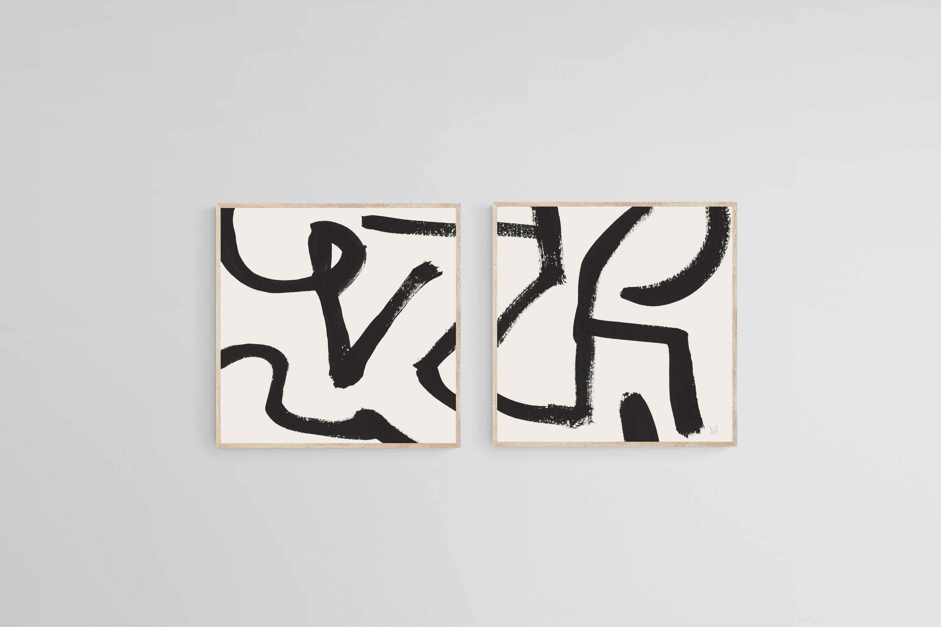 Berf Set-Wall_Art-50 x 50cm (x2)-Mounted Canvas-Wood-Pixalot