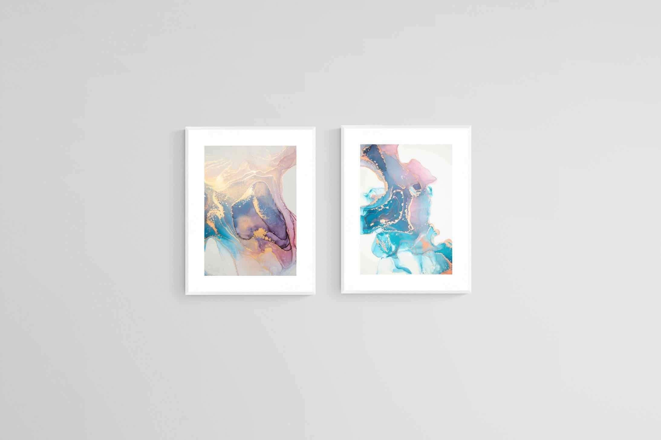 Blush Set-Wall_Art-45 x 60cm (x2)-Framed Print-White-Pixalot
