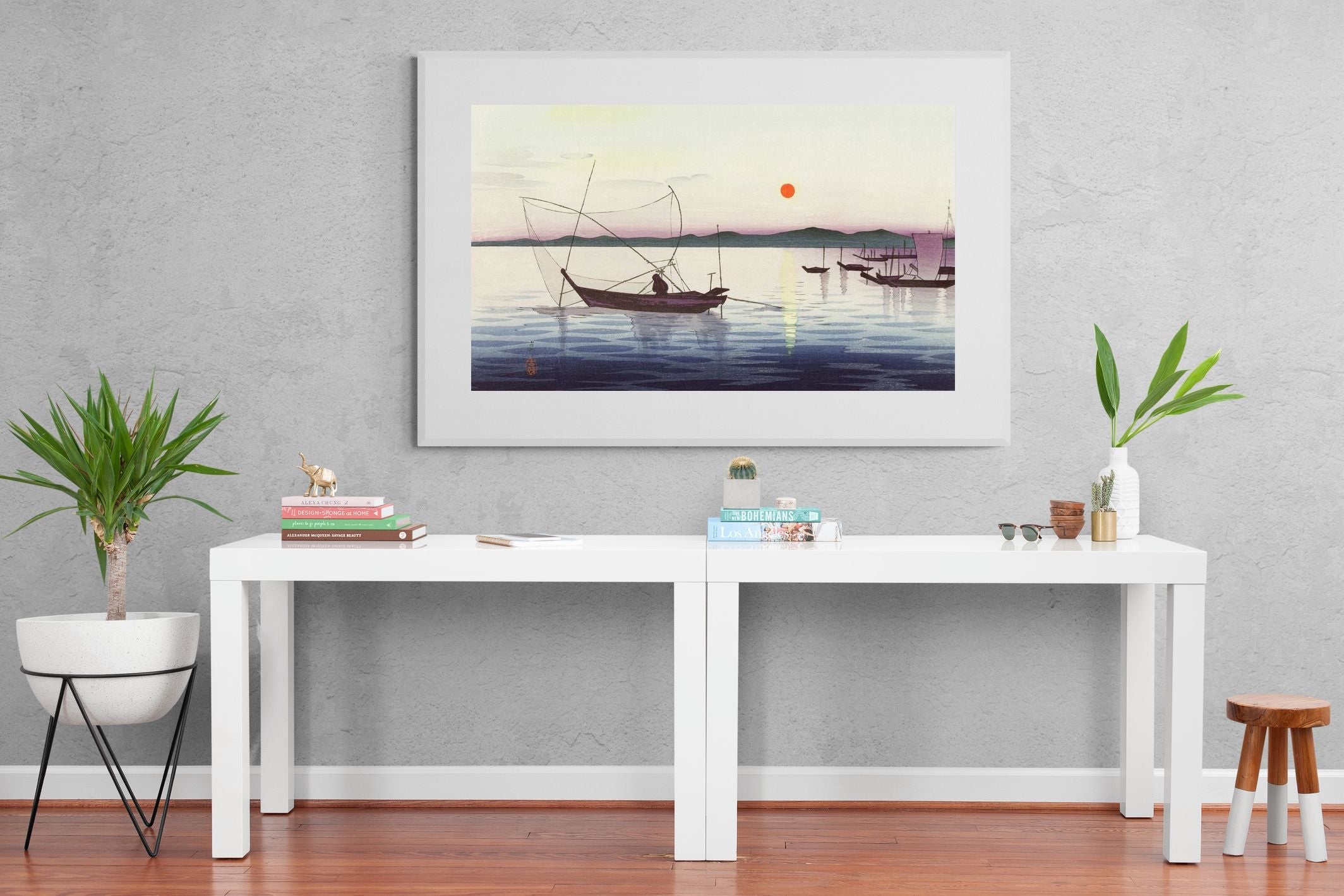 Pixalot Boats & Setting Sun