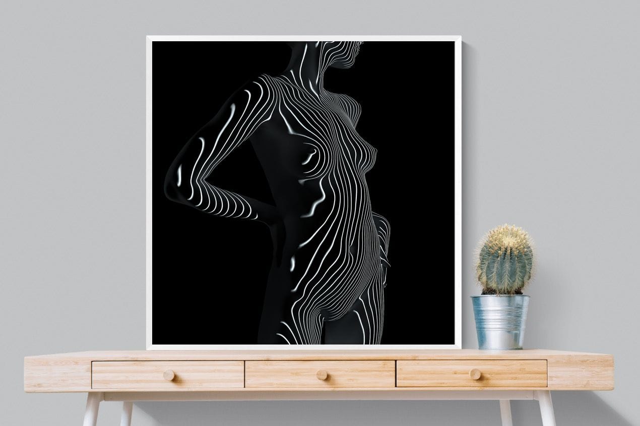 Body Contours-Wall_Art-100 x 100cm-Mounted Canvas-White-Pixalot