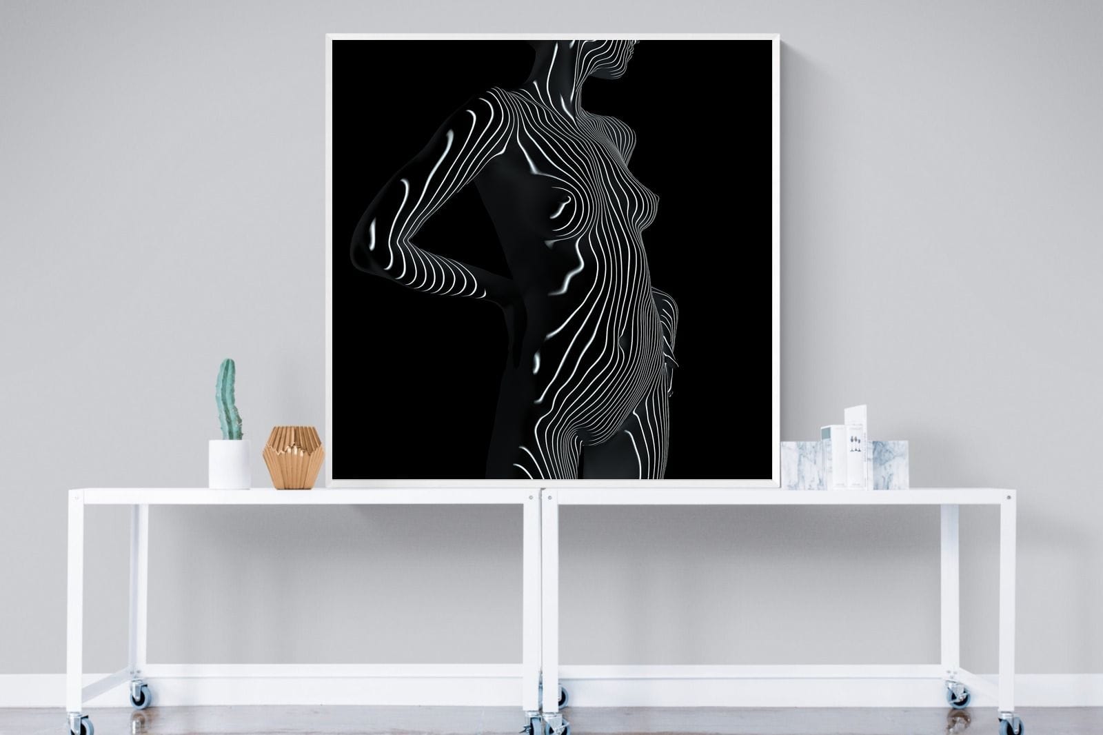 Body Contours-Wall_Art-120 x 120cm-Mounted Canvas-White-Pixalot