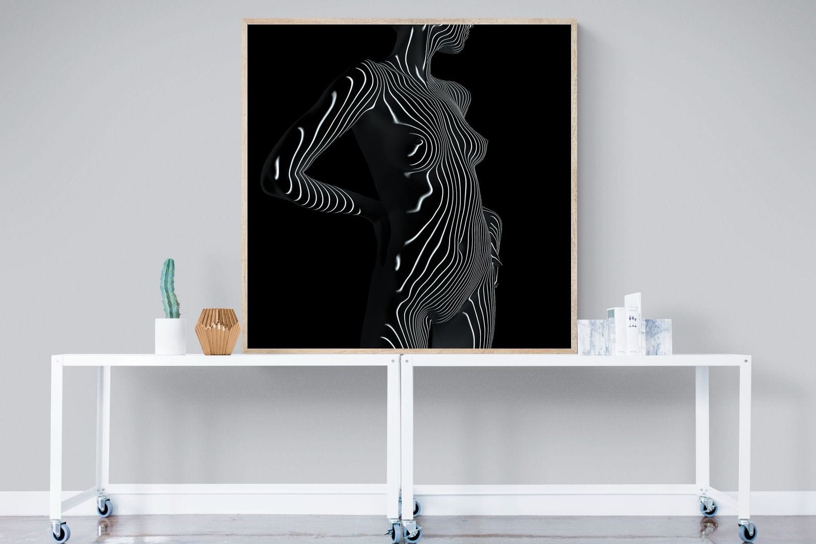 Body Contours-Wall_Art-120 x 120cm-Mounted Canvas-Wood-Pixalot