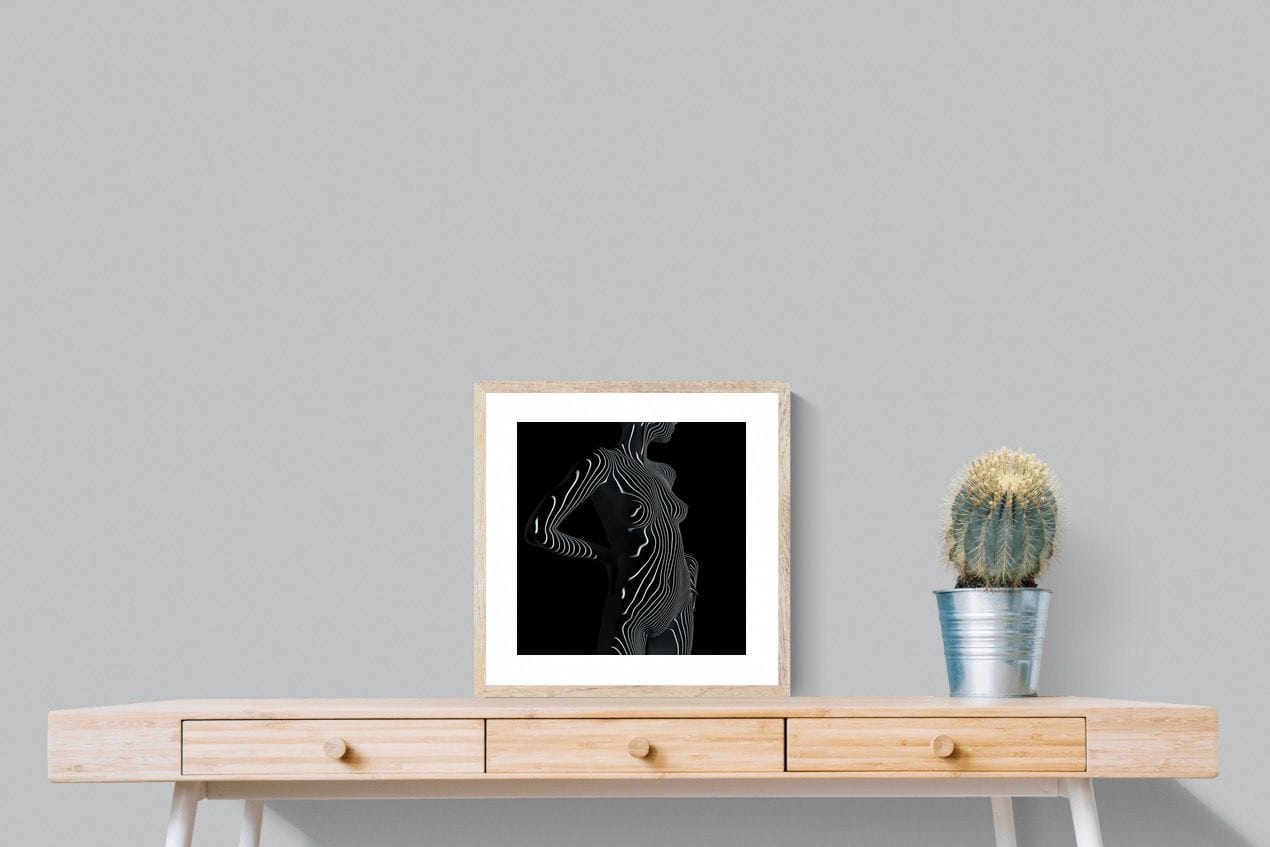 Body Contours-Wall_Art-50 x 50cm-Framed Print-Wood-Pixalot