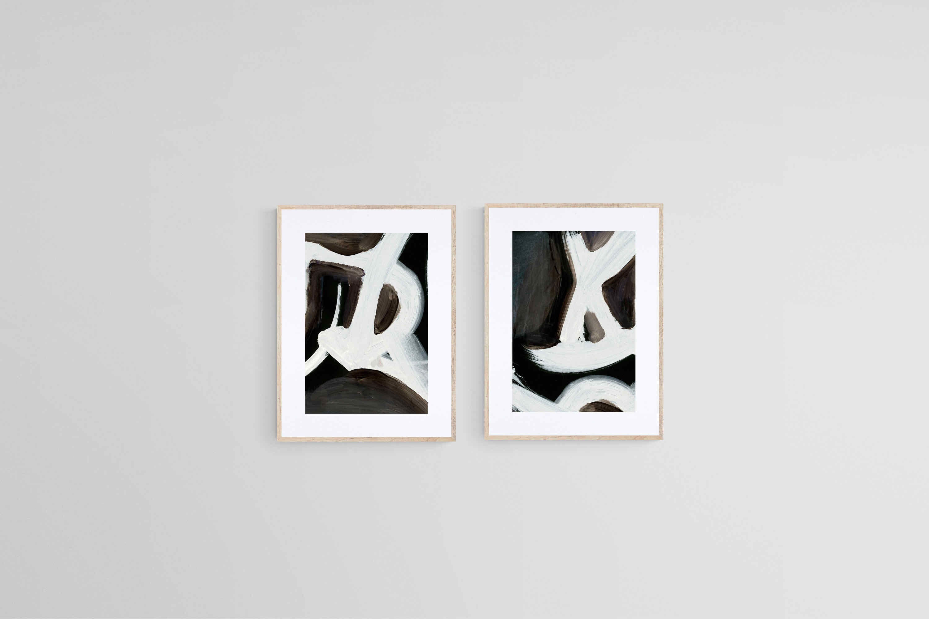 Bones Set-Wall_Art-45 x 60cm (x2)-Framed Print-Wood-Pixalot