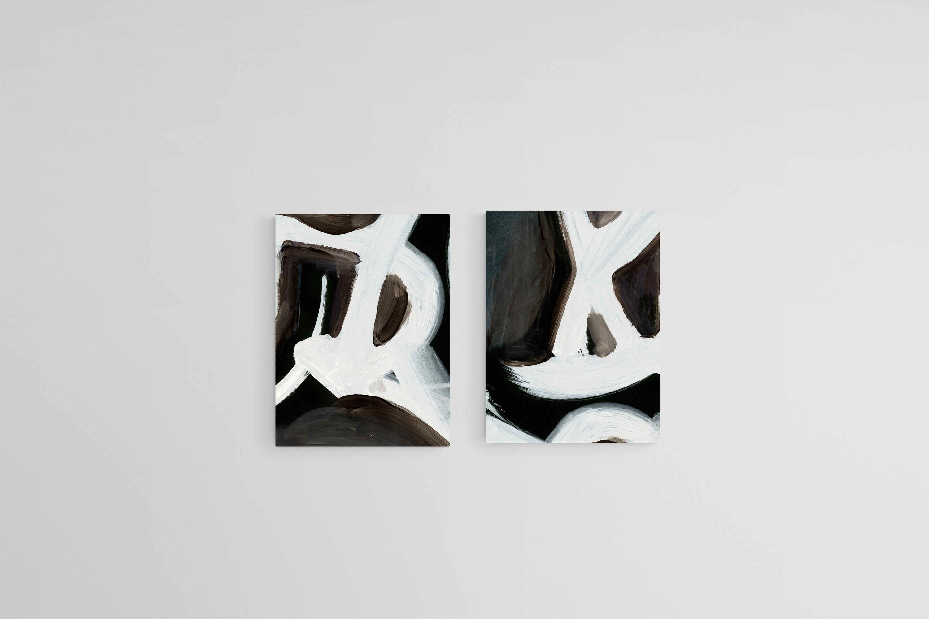 Bones Set-Wall_Art-45 x 60cm (x2)-Mounted Canvas-No Frame-Pixalot
