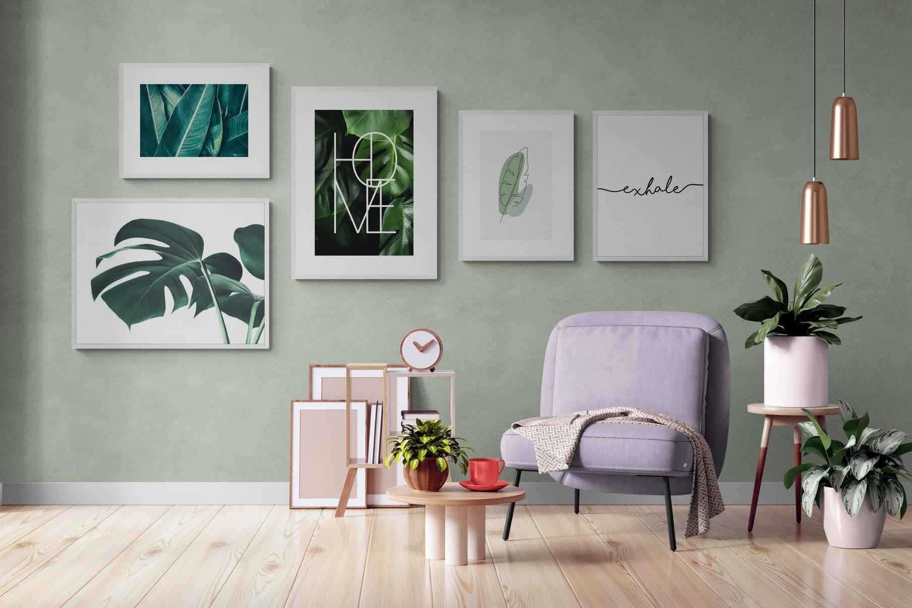 Botanical Gallery Wall Set-Wall_Art-Framed Print-White-Pixalot