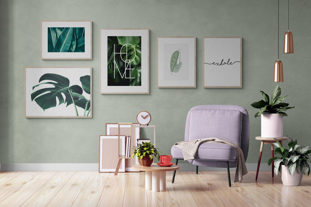 Botanical Gallery Wall Set-Wall_Art-Framed Print-Wood-Pixalot