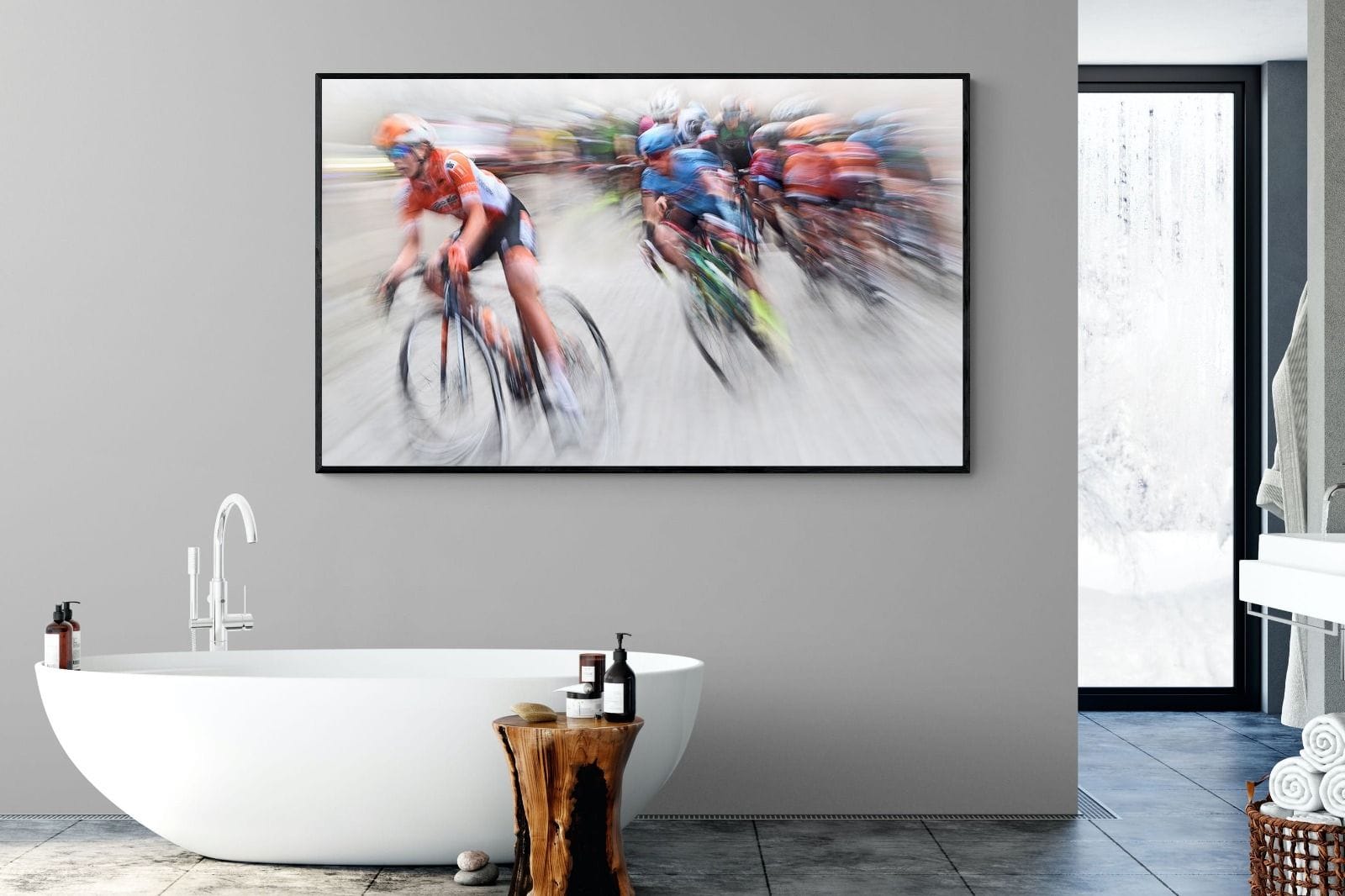 Breakaway-Wall_Art-180 x 110cm-Mounted Canvas-Black-Pixalot