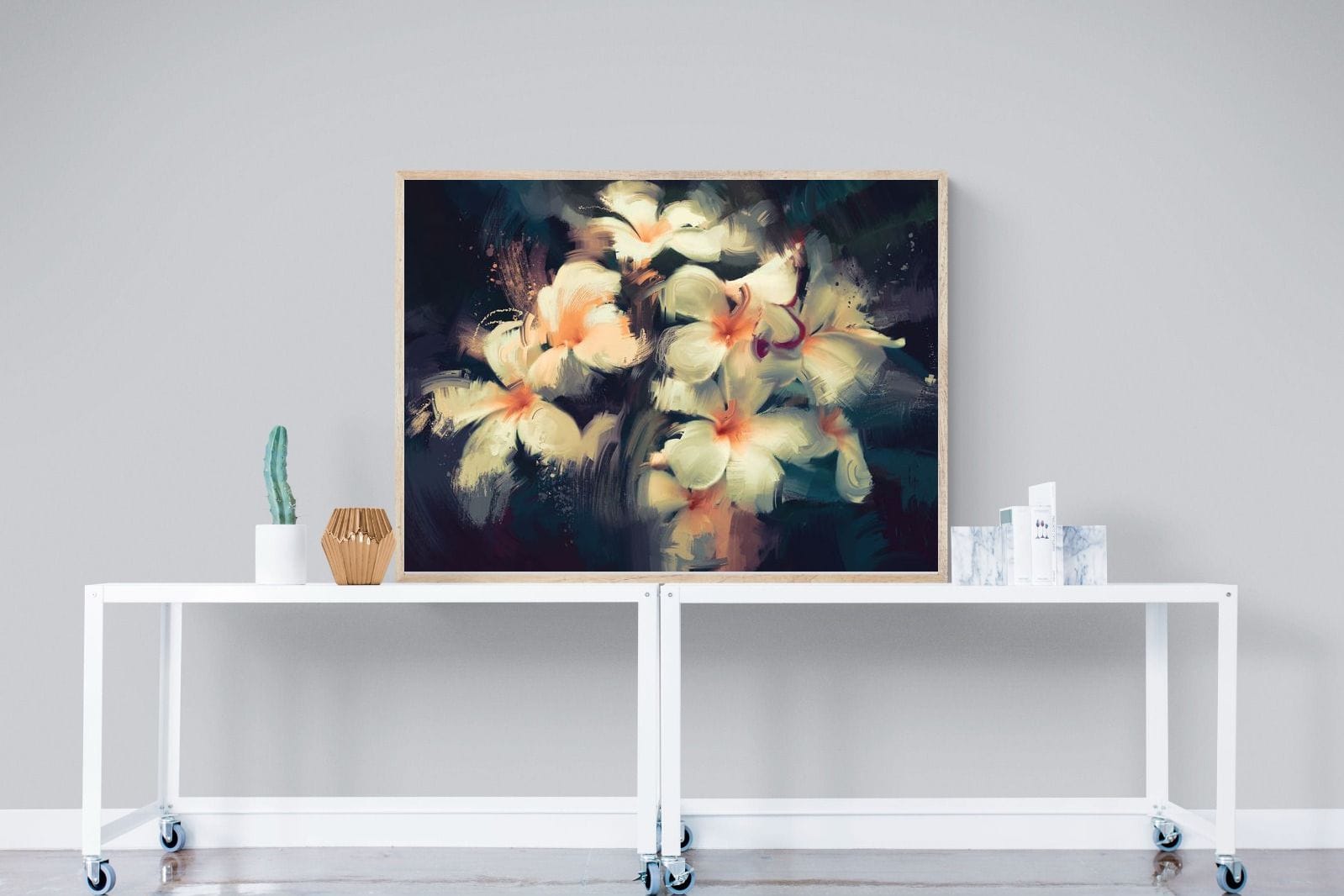Brushed Petals-Wall_Art-120 x 90cm-Mounted Canvas-Wood-Pixalot