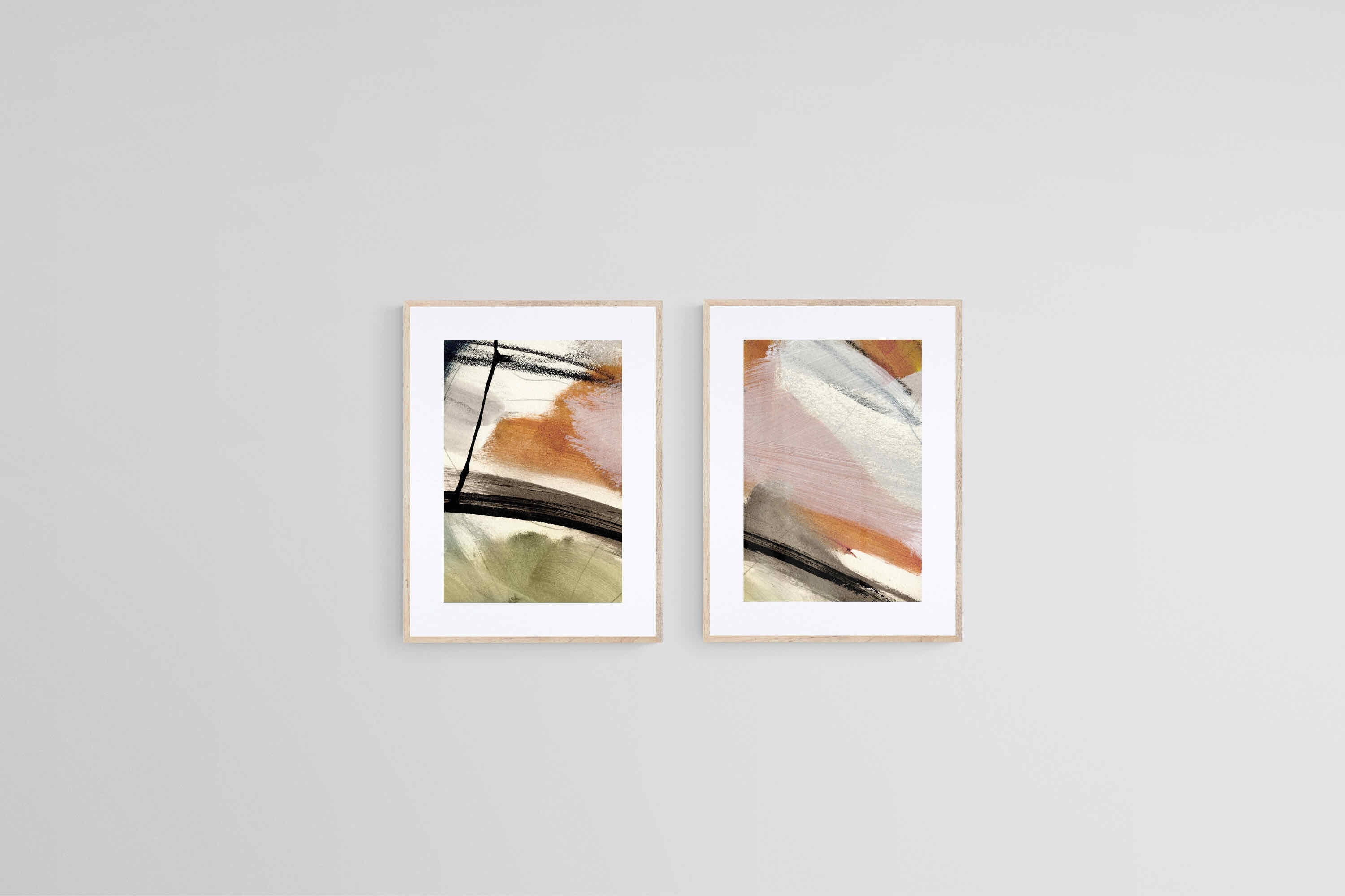 Cambric Set-Wall_Art-45 x 60cm (x2)-Framed Print-Wood-Pixalot