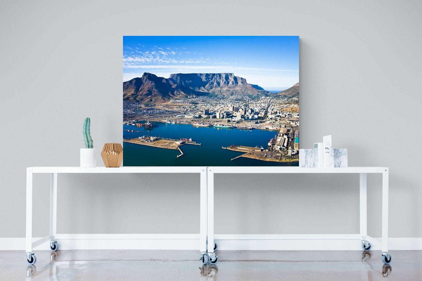 Cape Town Harbour-Wall_Art-120 x 90cm-Mounted Canvas-No Frame-Pixalot