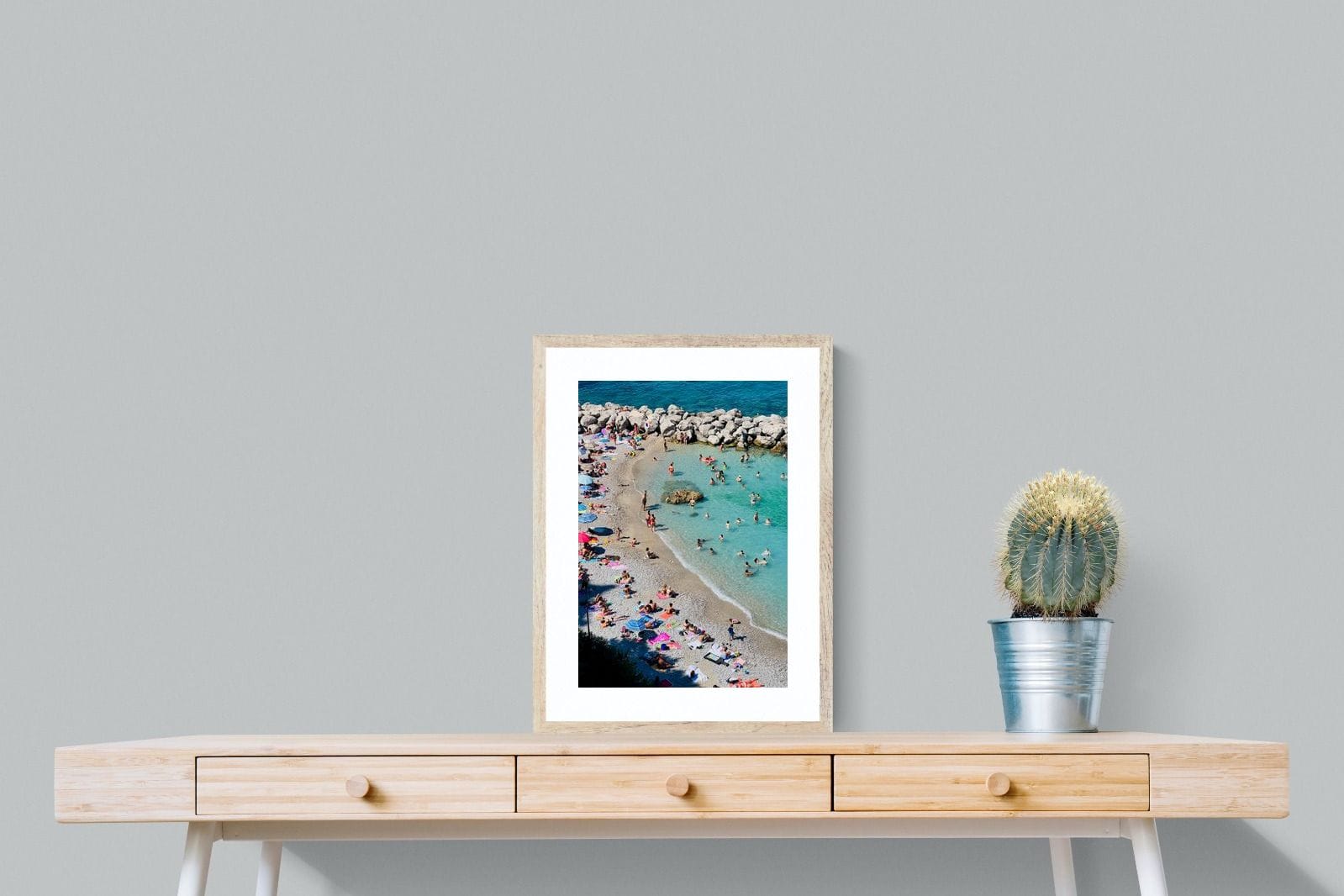 Capri Beach-Wall_Art-45 x 60cm-Framed Print-Wood-Pixalot