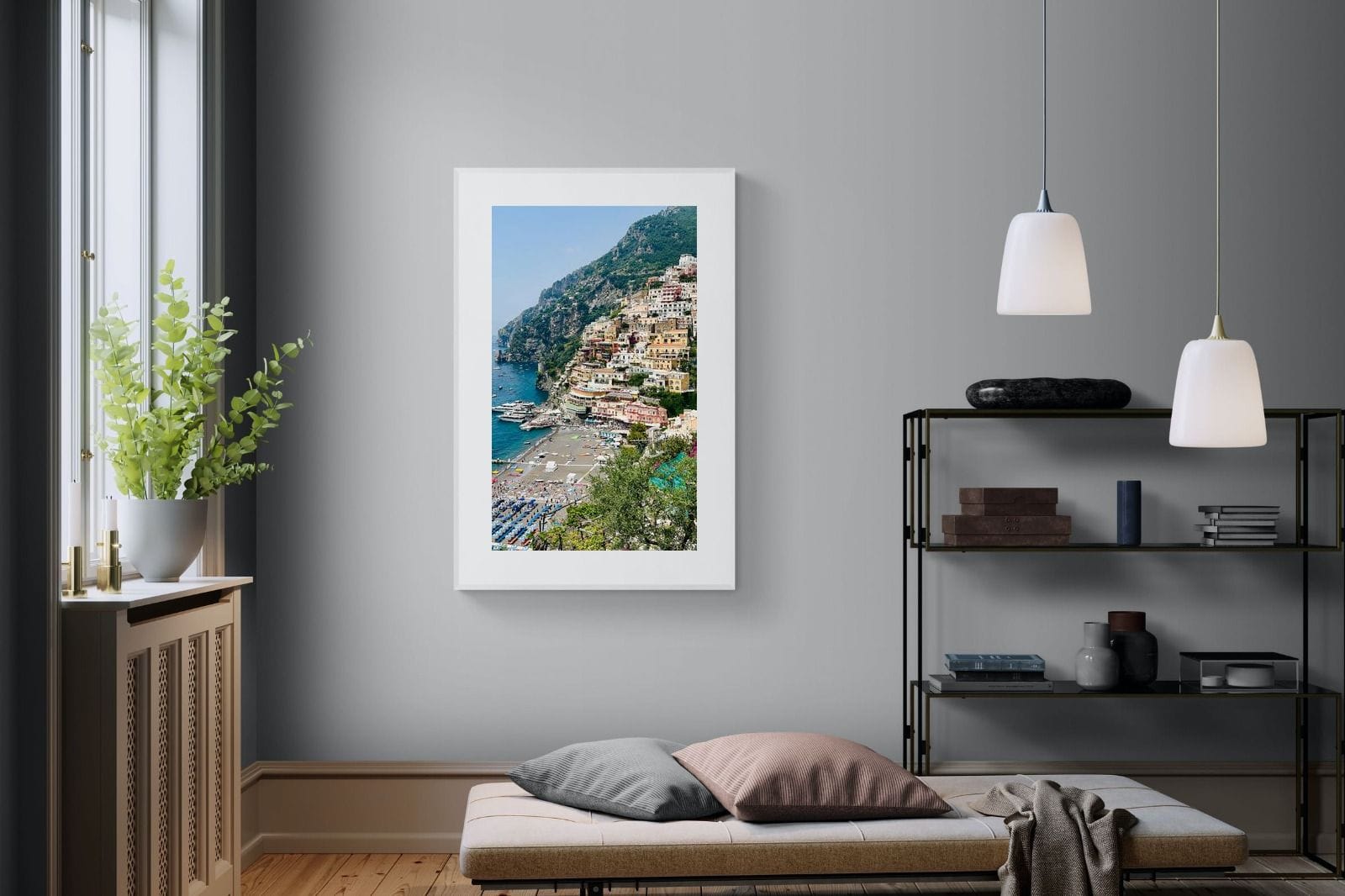 Capri-Wall_Art-100 x 150cm-Framed Print-White-Pixalot