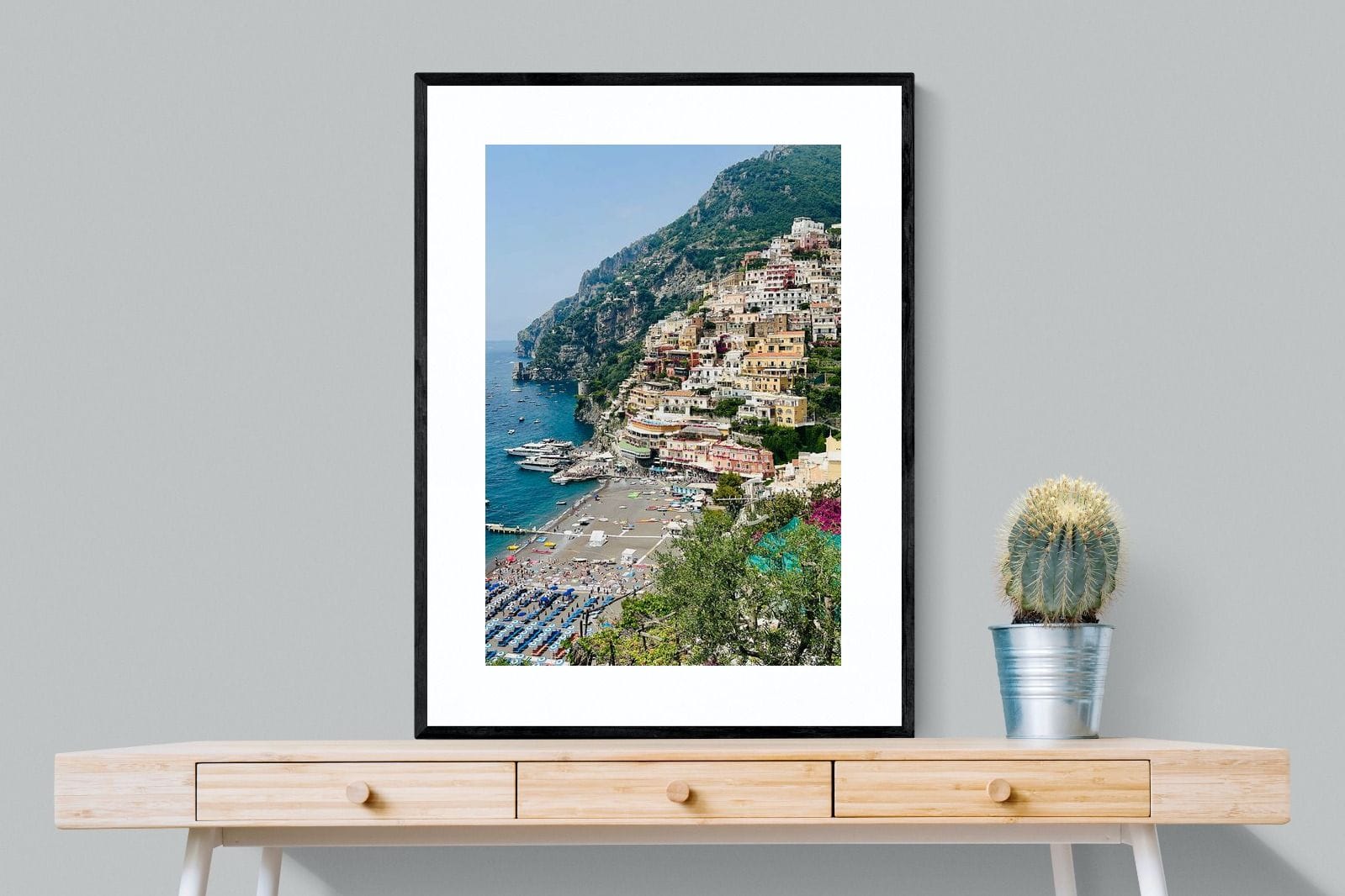 Capri-Wall_Art-75 x 100cm-Framed Print-Black-Pixalot