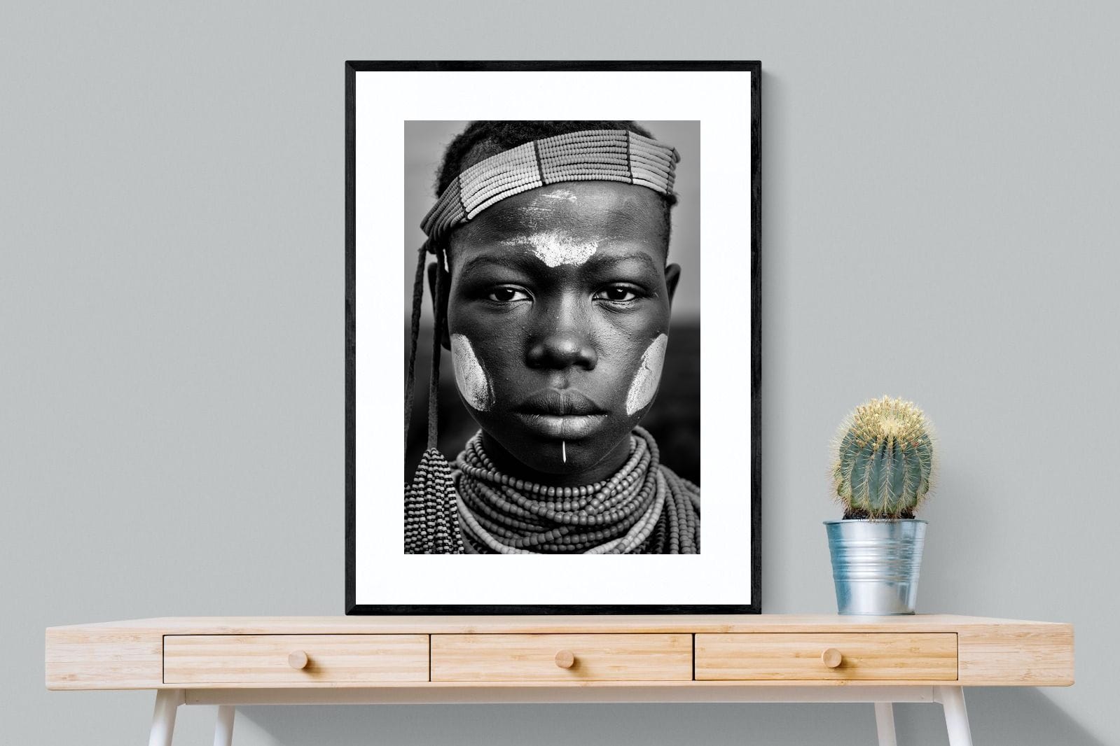 Caro Girl-Wall_Art-75 x 100cm-Framed Print-Black-Pixalot