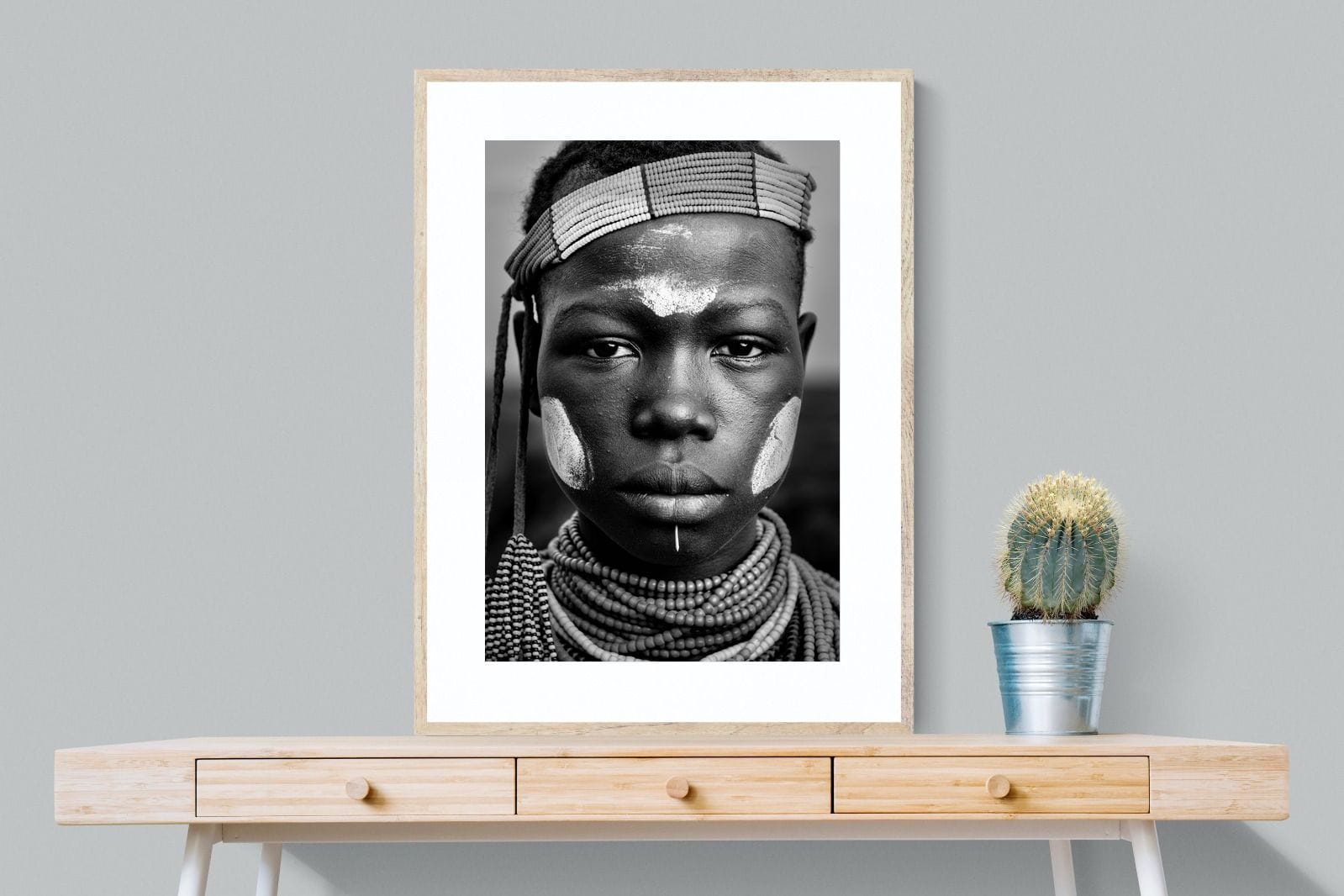 Caro Girl-Wall_Art-75 x 100cm-Framed Print-Wood-Pixalot