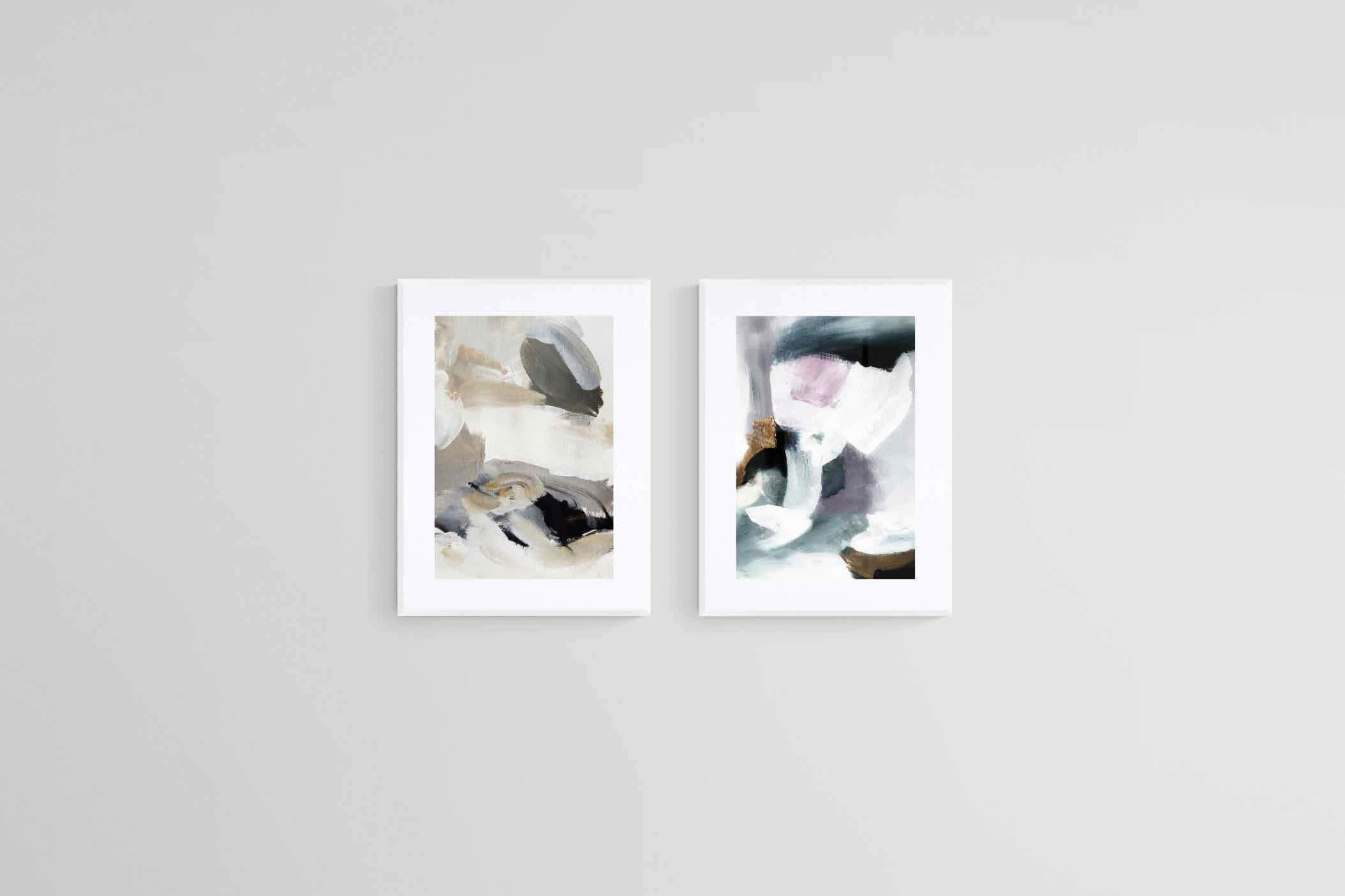 Changing Seasons Set-Wall_Art-45 x 60cm (x2)-Framed Print-White-Pixalot
