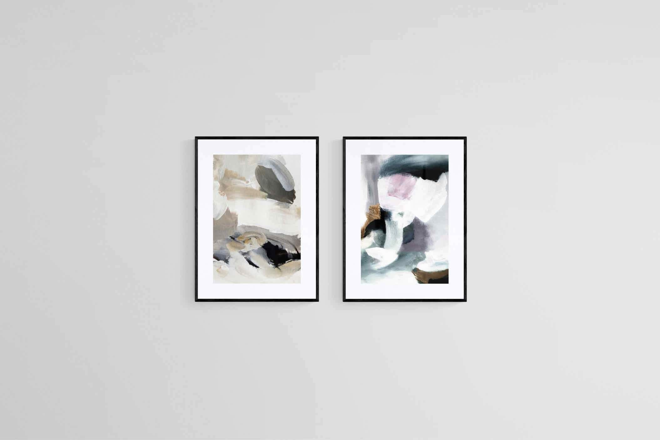 Changing Seasons Set-Wall_Art-45 x 60cm (x2)-Framed Print-Black-Pixalot