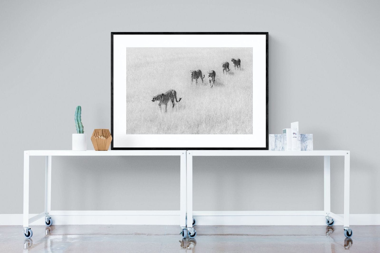 Cheetah Pride-Wall_Art-120 x 90cm-Framed Print-Black-Pixalot
