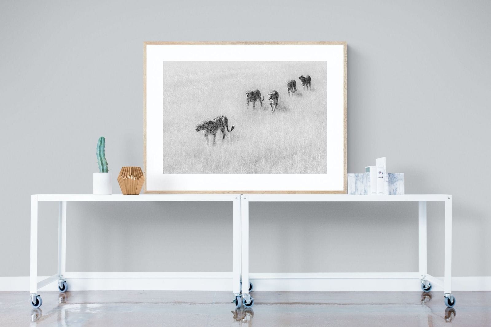 Cheetah Pride-Wall_Art-120 x 90cm-Framed Print-Wood-Pixalot