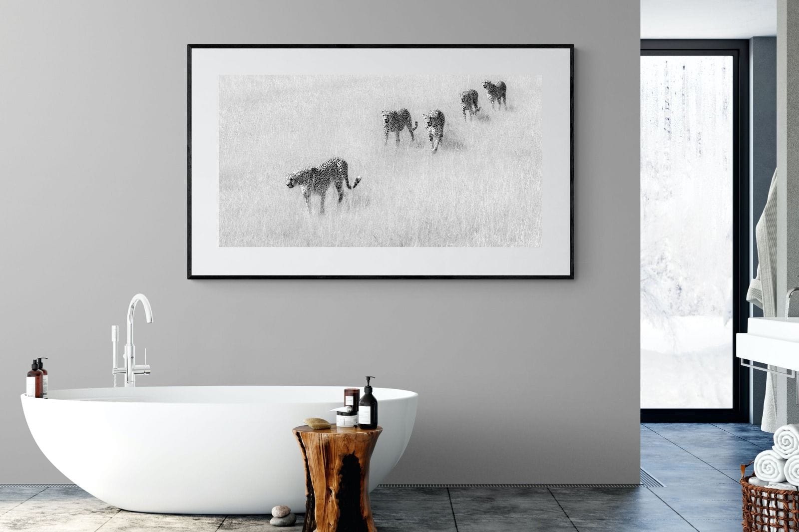 Cheetah Pride-Wall_Art-180 x 110cm-Framed Print-Black-Pixalot