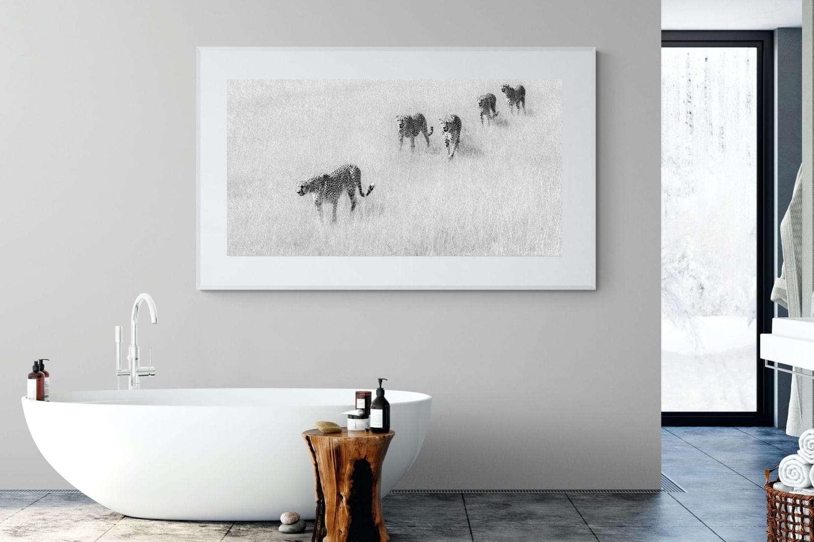 Cheetah Pride-Wall_Art-180 x 110cm-Framed Print-White-Pixalot