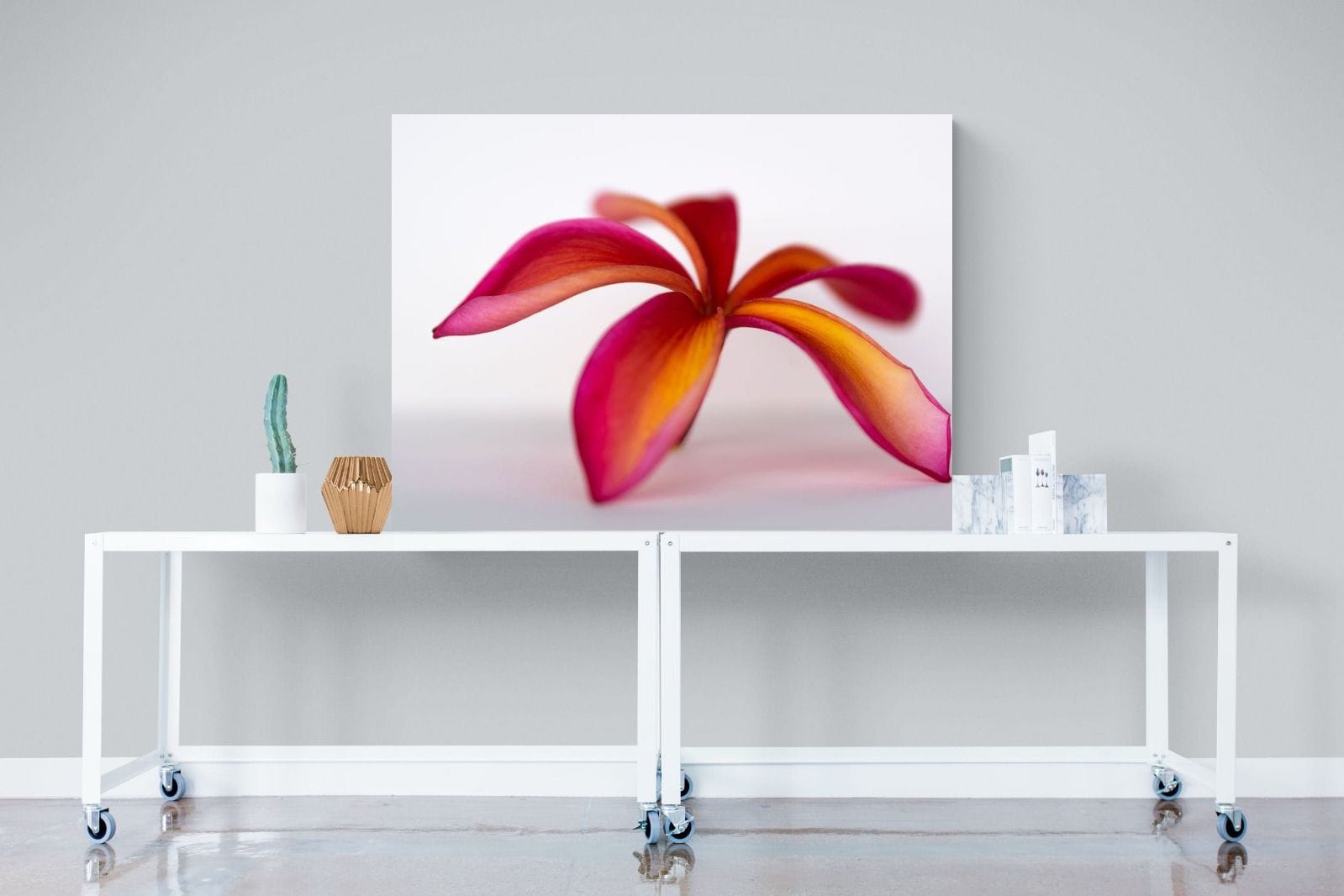 Crimson Flora-Wall_Art-120 x 90cm-Mounted Canvas-No Frame-Pixalot