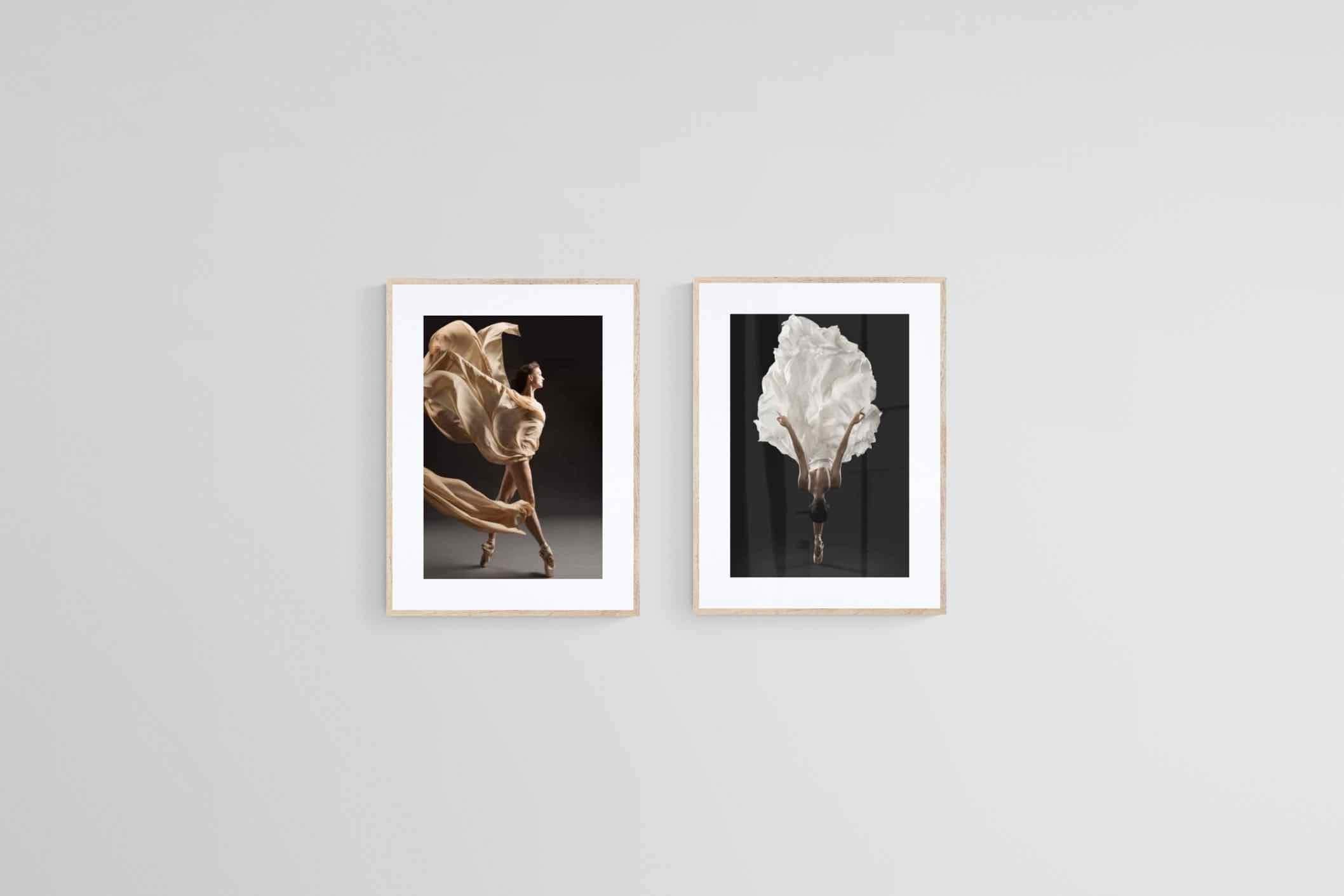 Dancers Set-Wall_Art-45 x 60cm (x2)-Framed Print-Wood-Pixalot