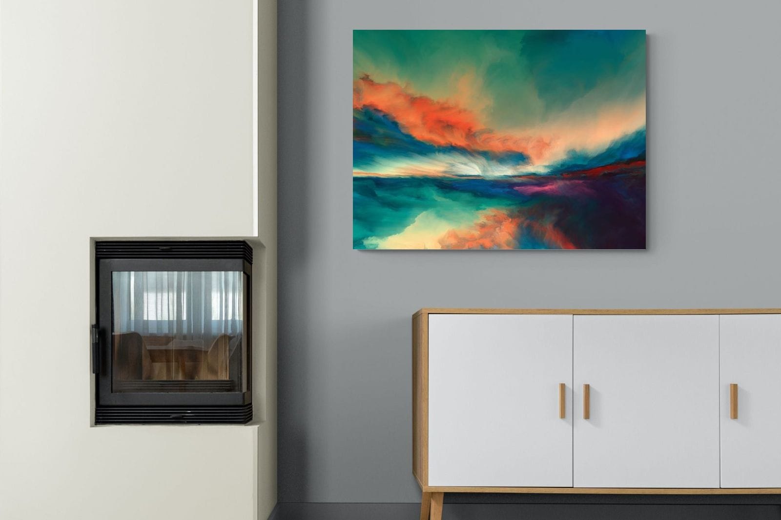 Dawn of Time-Wall_Art-100 x 75cm-Mounted Canvas-No Frame-Pixalot